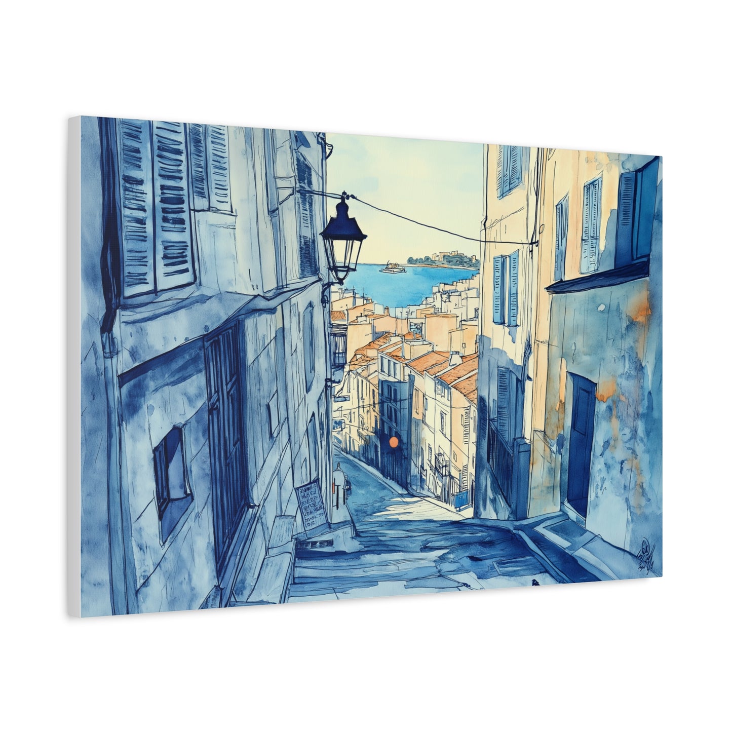 Une Rue du Panier en Aquarelle
