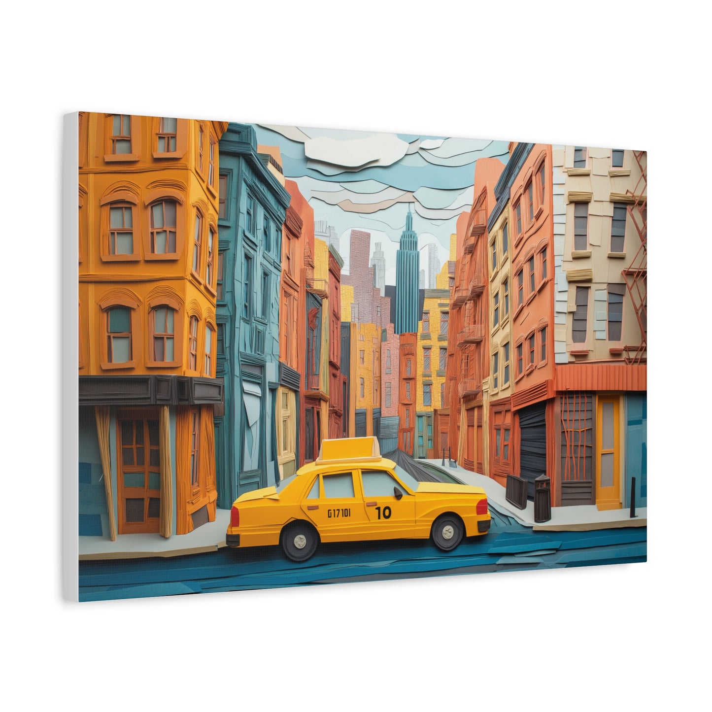 Taxi New Yorkais, Art Urbain Coloré