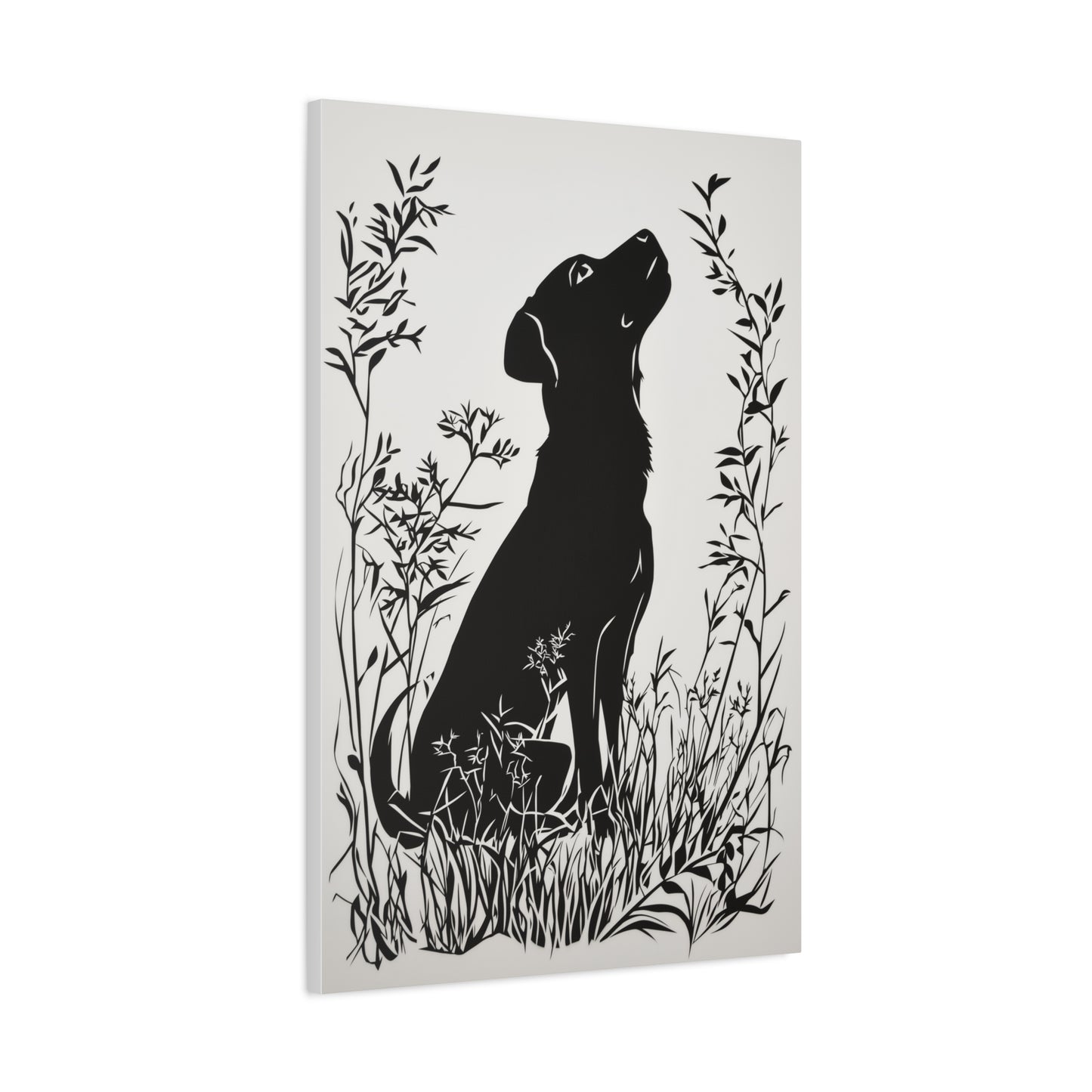 Chien Rêveur dans la Nature Sauvage