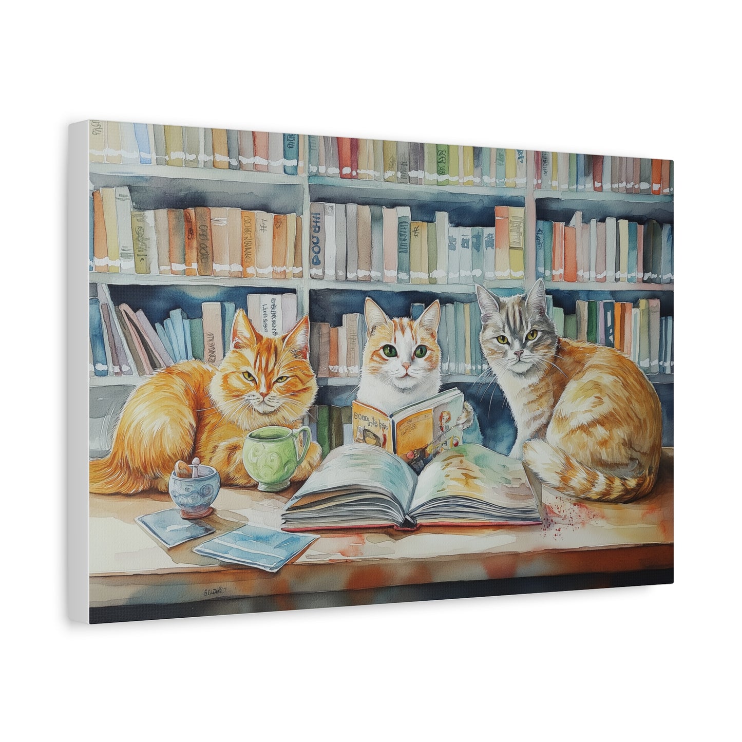 Lecteurs Félins à la Bibliothèque
