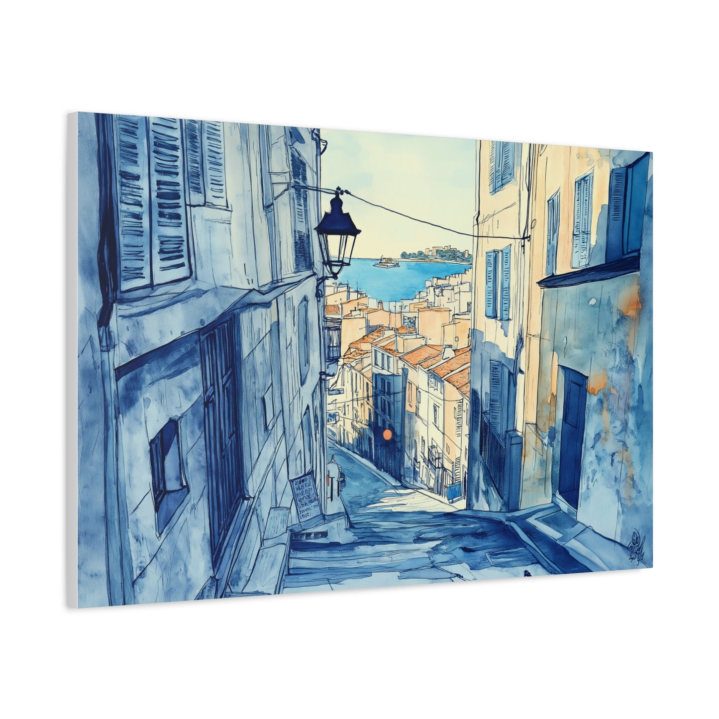 Une Rue du Panier en Aquarelle