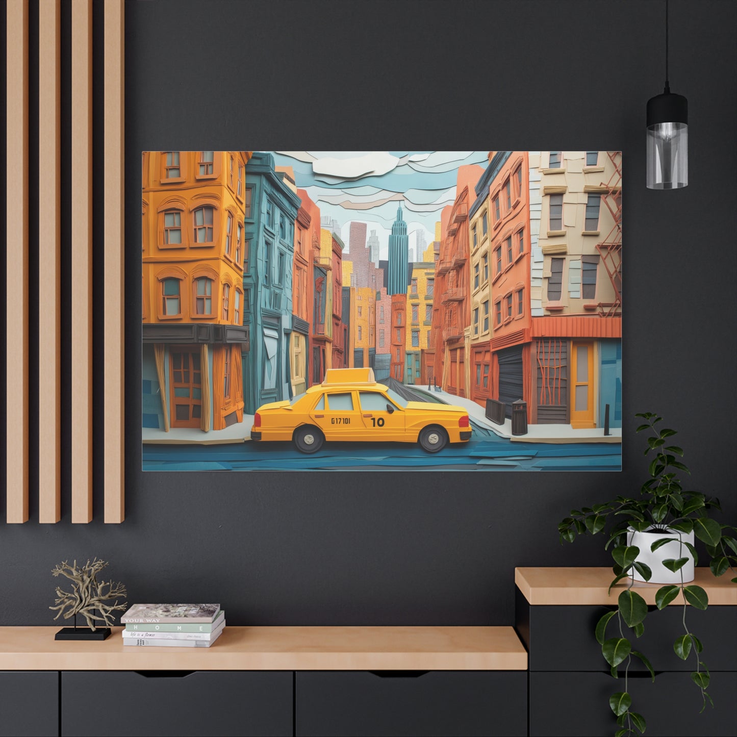 Taxi New Yorkais, Art Urbain Coloré