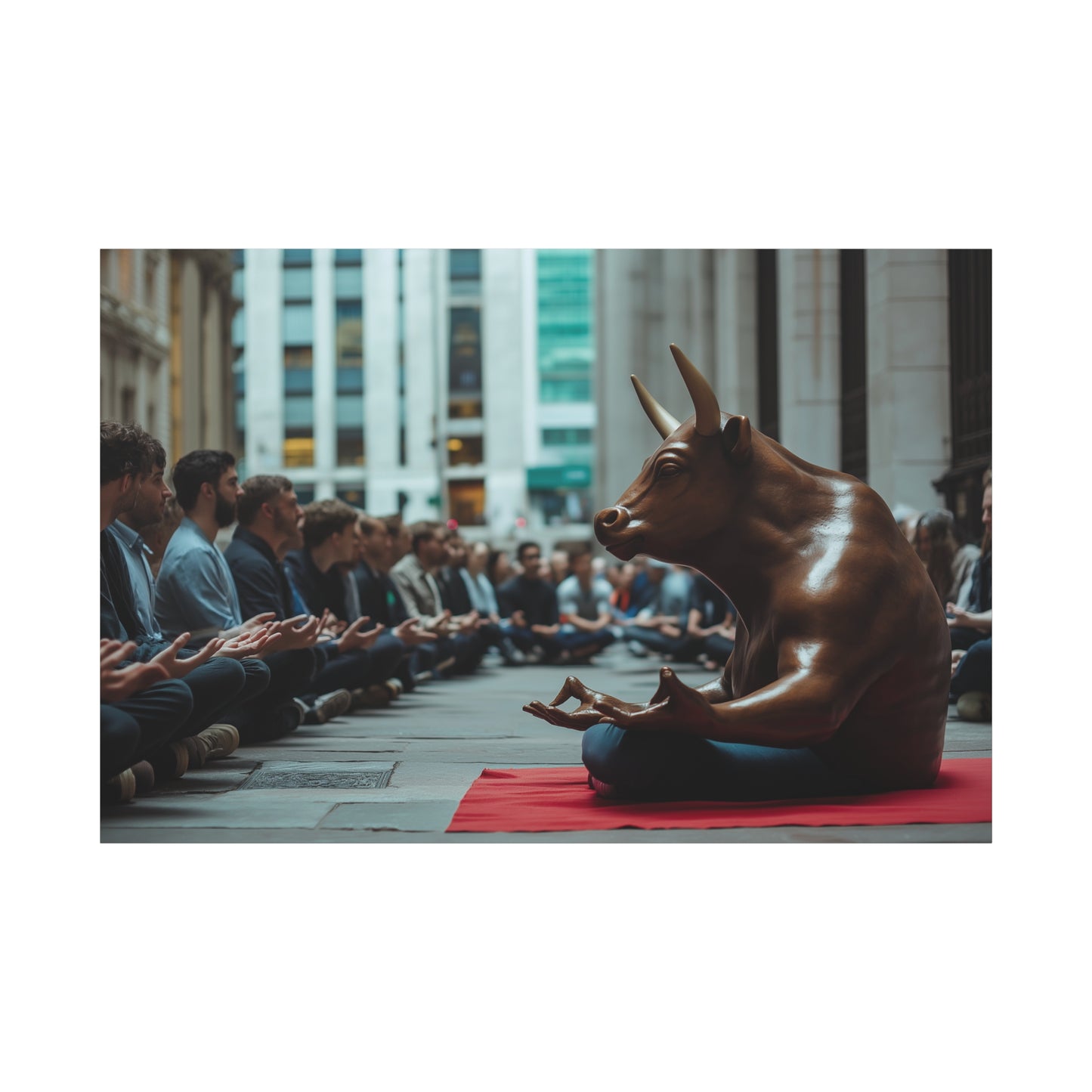 Sérénité de Charging Bull à Wall Street