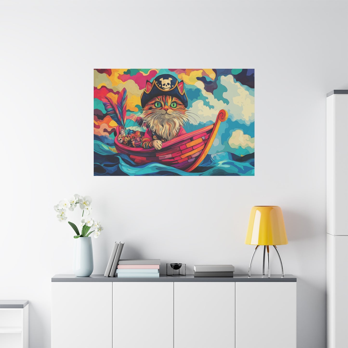Chat Pirate des Mers Colorées