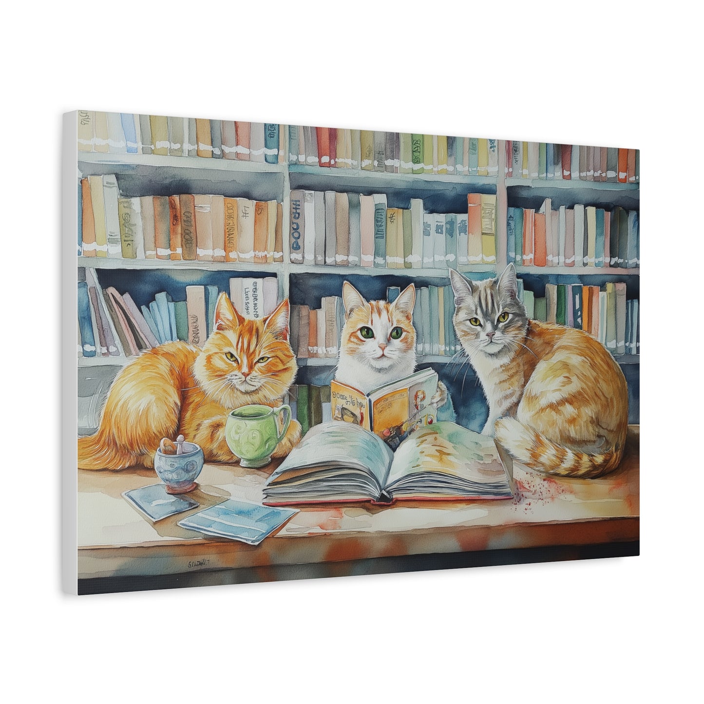 Lecteurs Félins à la Bibliothèque