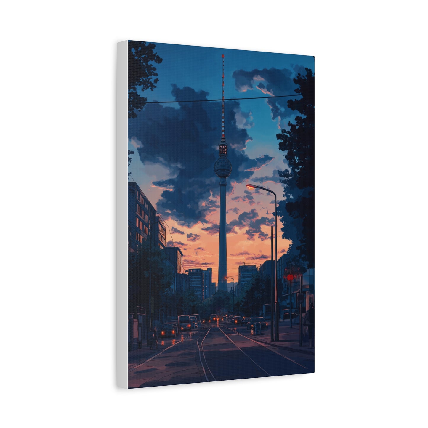 Coucher de Soleil Urbain Éblouissant à Berlin