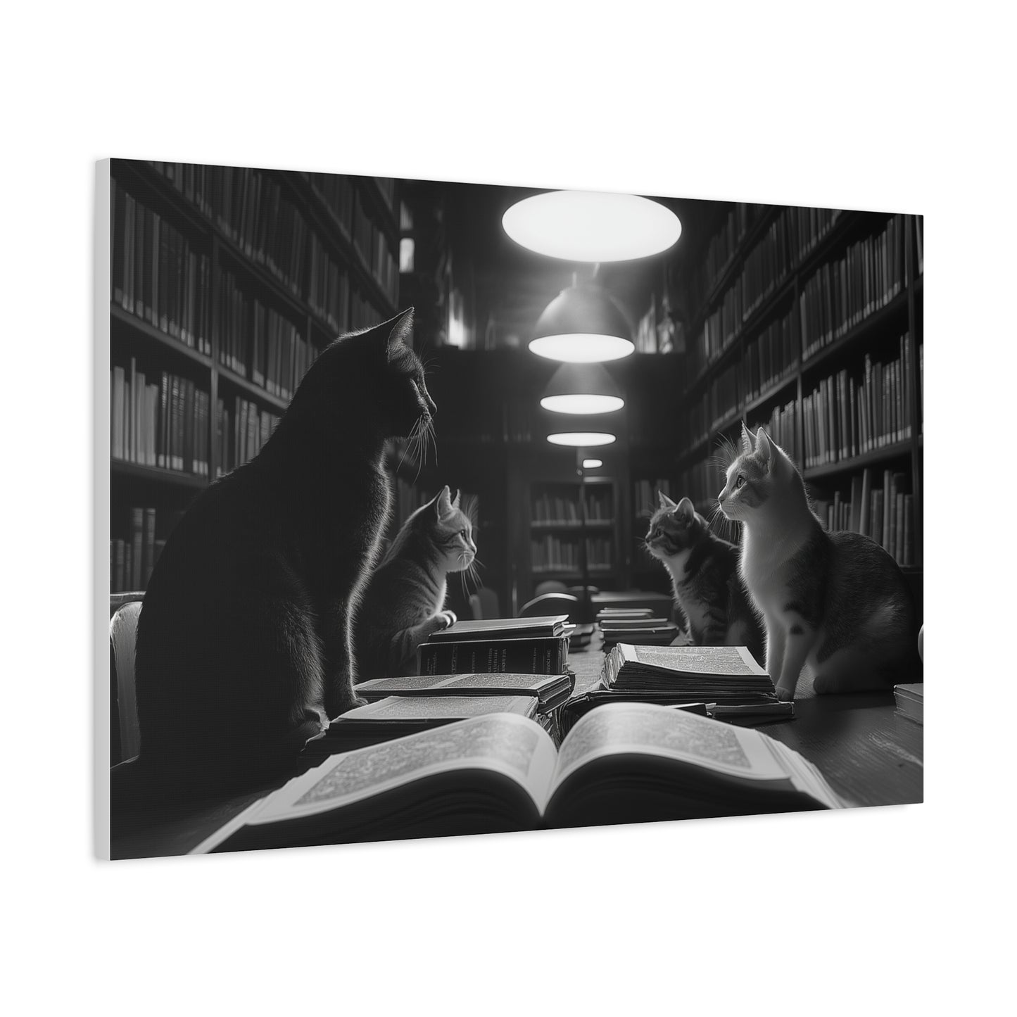 Chuchotements Félins dans la Bibliothèque