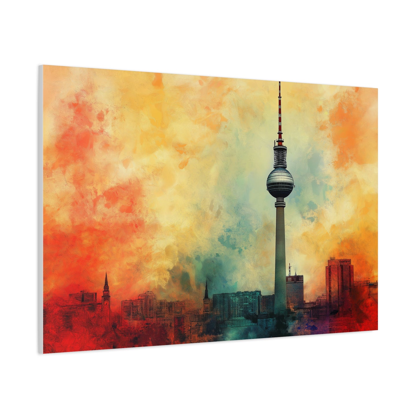 Fernsehturm de Berlin aux Couleurs Vibrantes