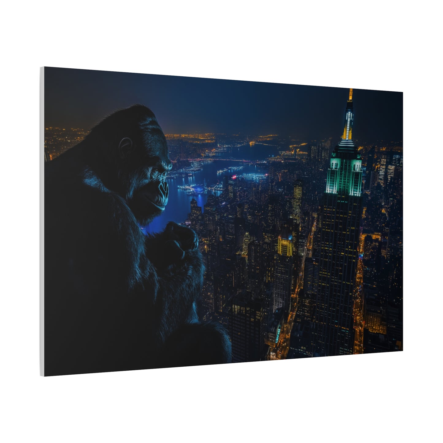 King Kong sur la Skyline Nocturne