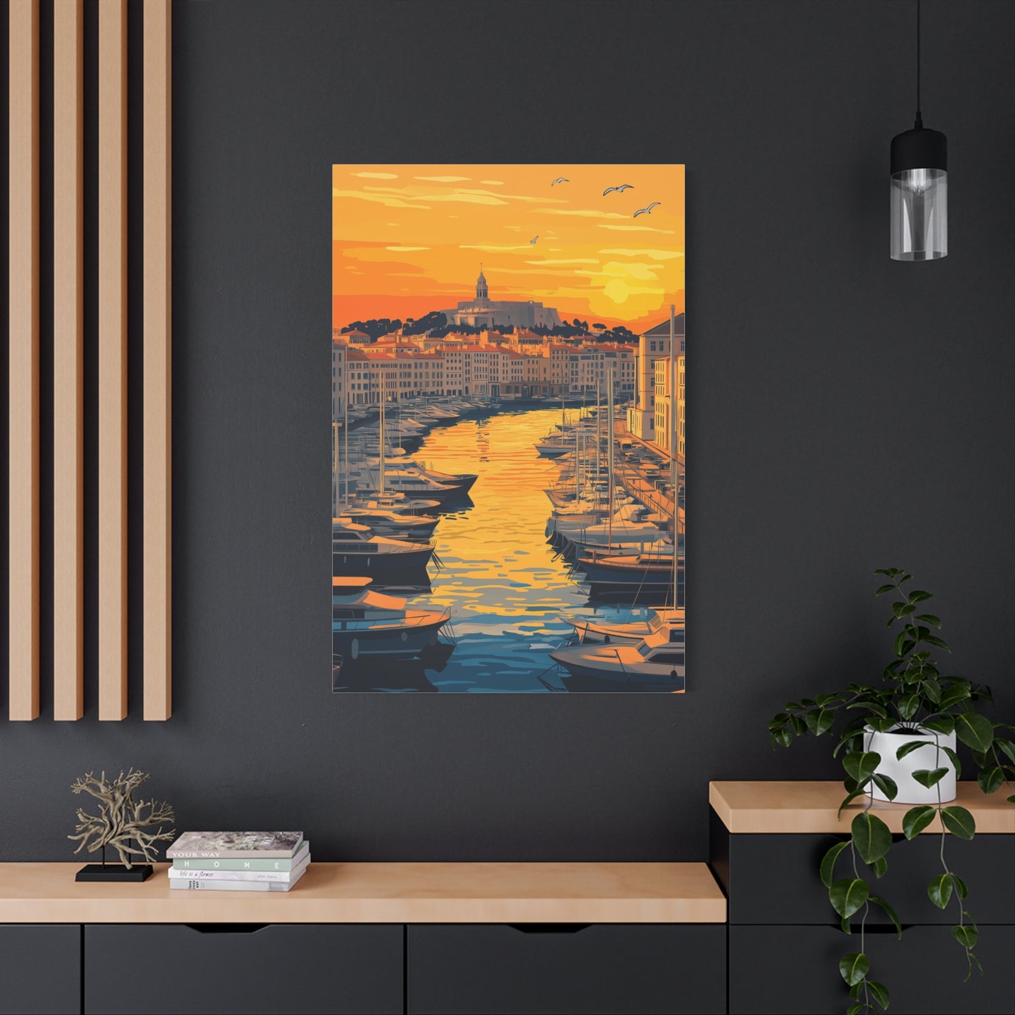 Coucher de Soleil sur le Port