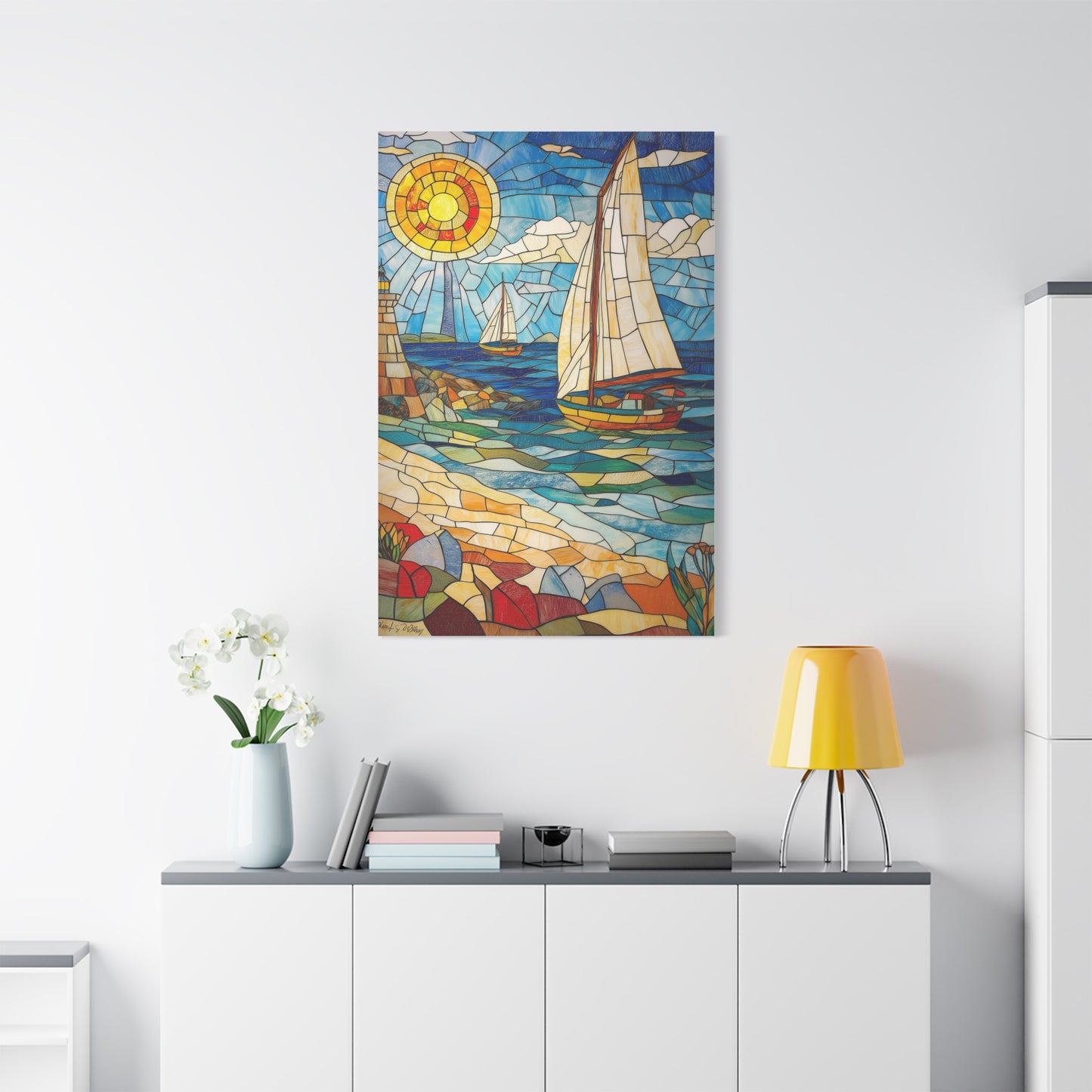 Évasion Marine en Verre Coloré
