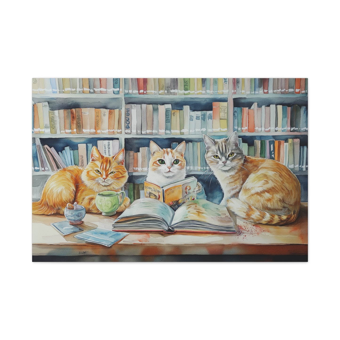 Lecteurs Félins à la Bibliothèque
