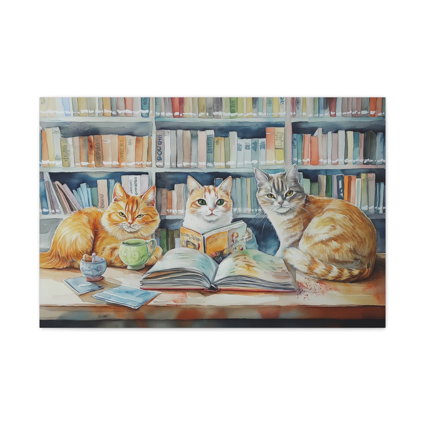 Lecteurs Félins à la Bibliothèque