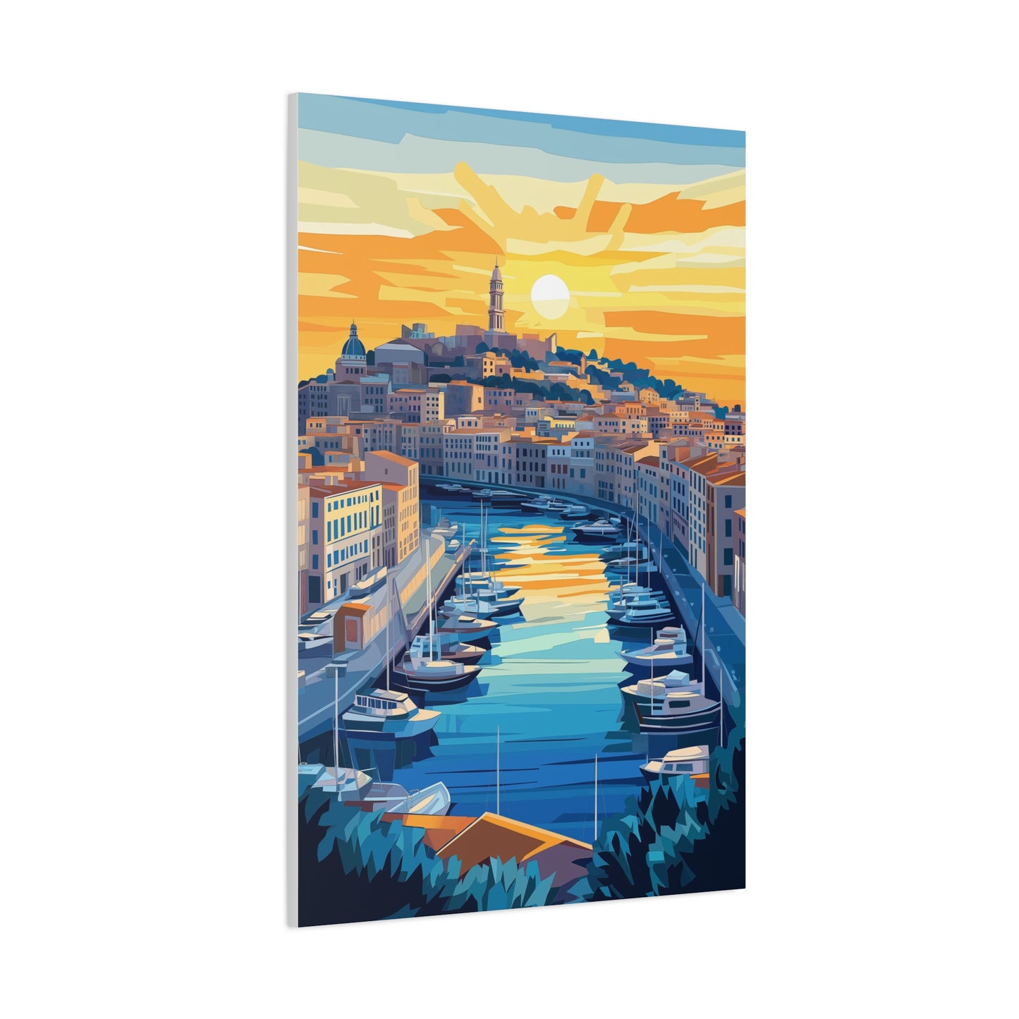 Coucher de Soleil Méditerranéen Éblouissant