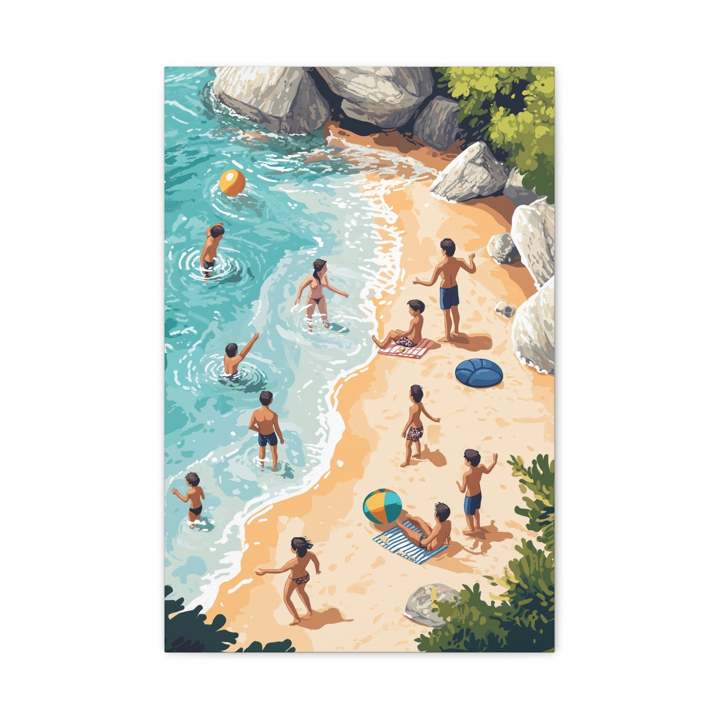 Éclats de Joie au Bord de Mer