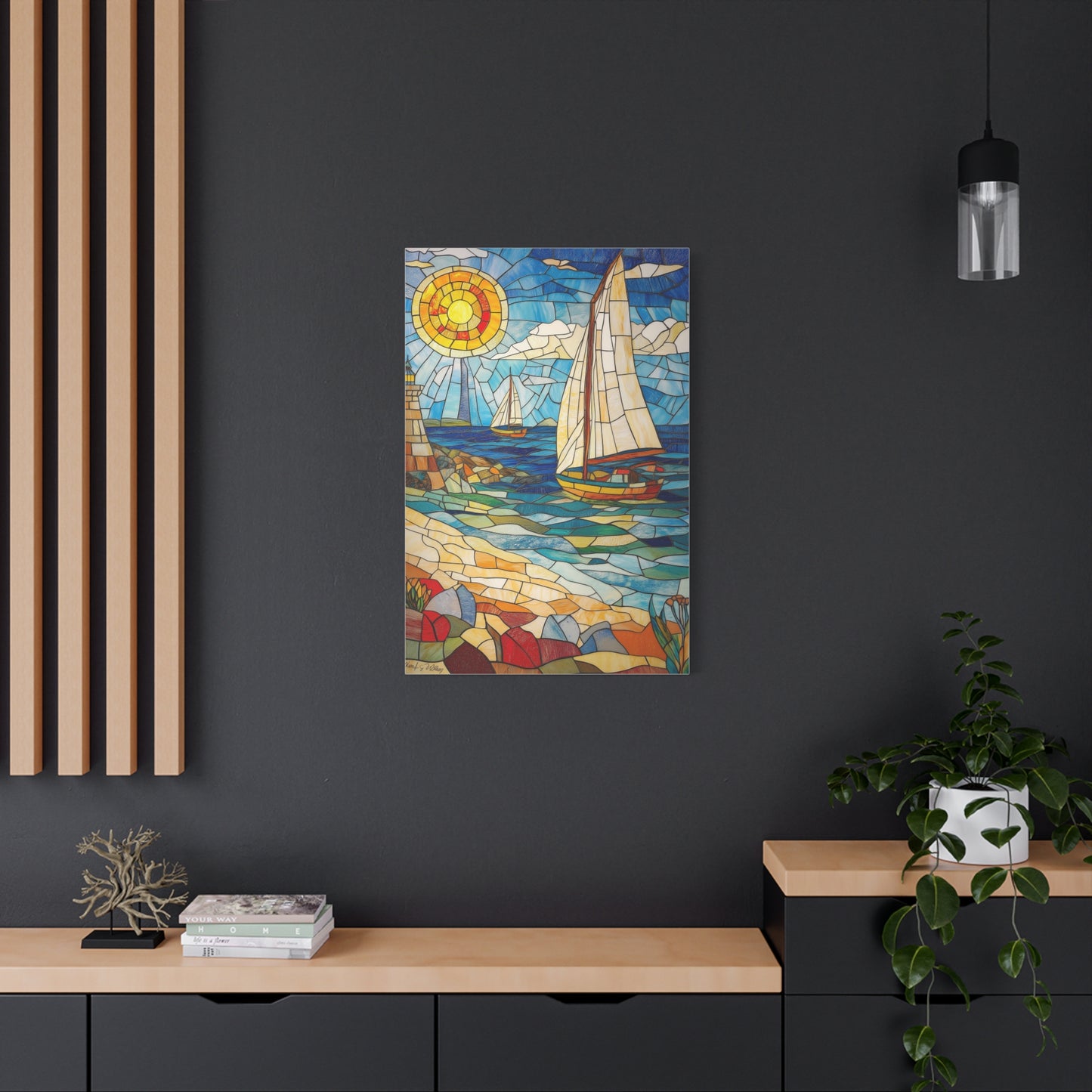 Évasion Marine en Verre Coloré