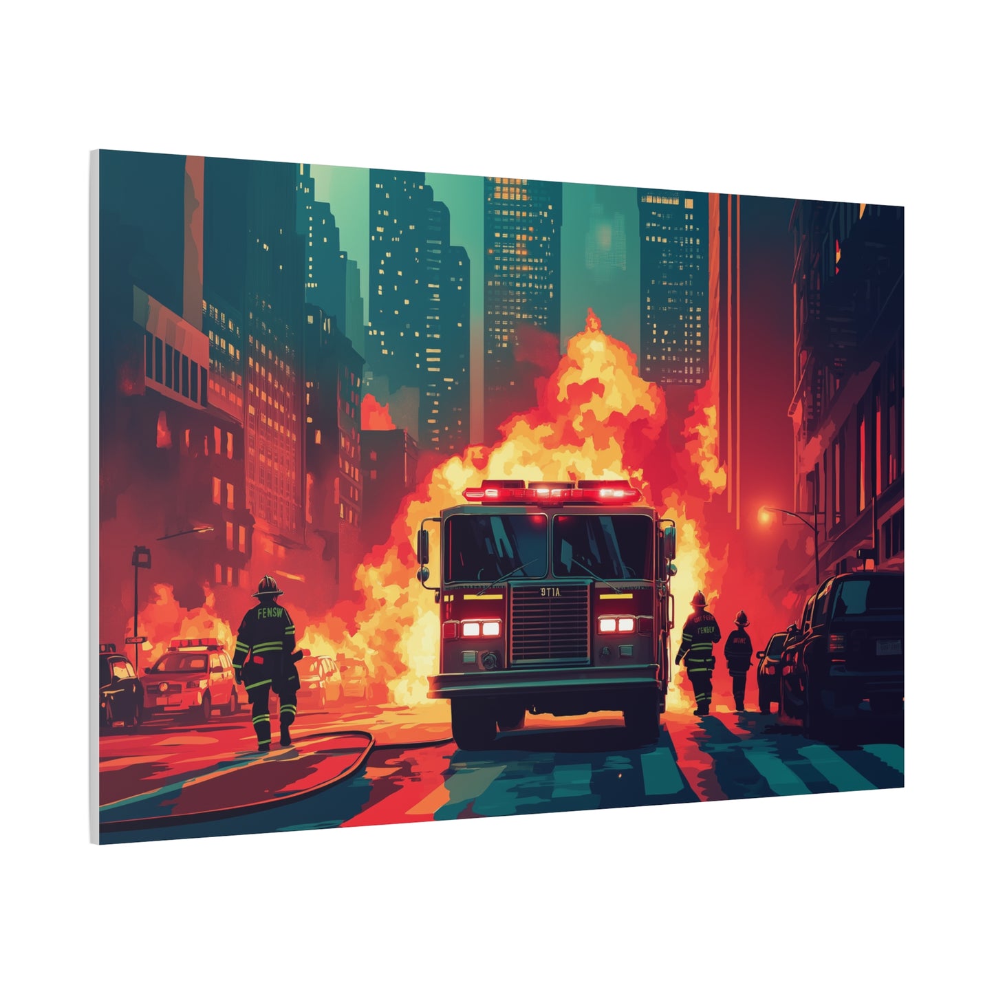 Héroïsme Urbain Flammes et Courage