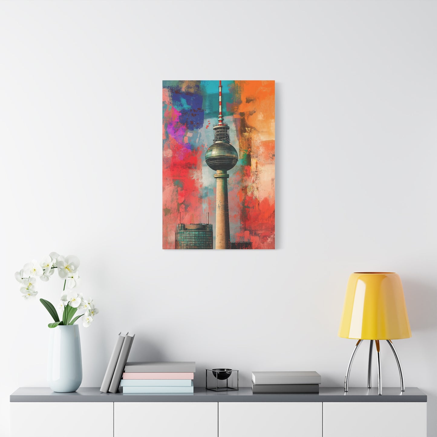 Fernsehturm de Berlin aux Couleurs Urbaines