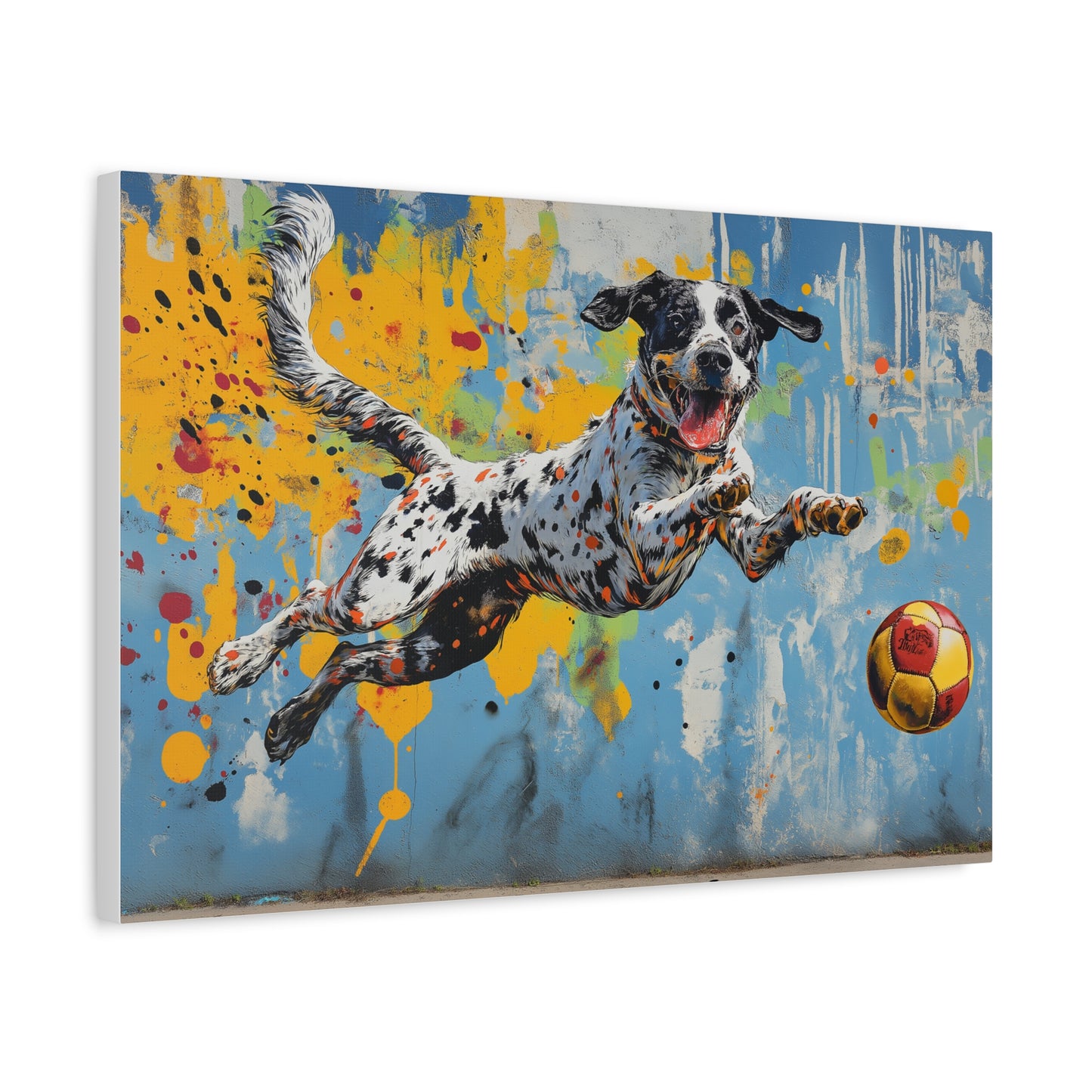 Énergie Canine en Couleurs Explosives