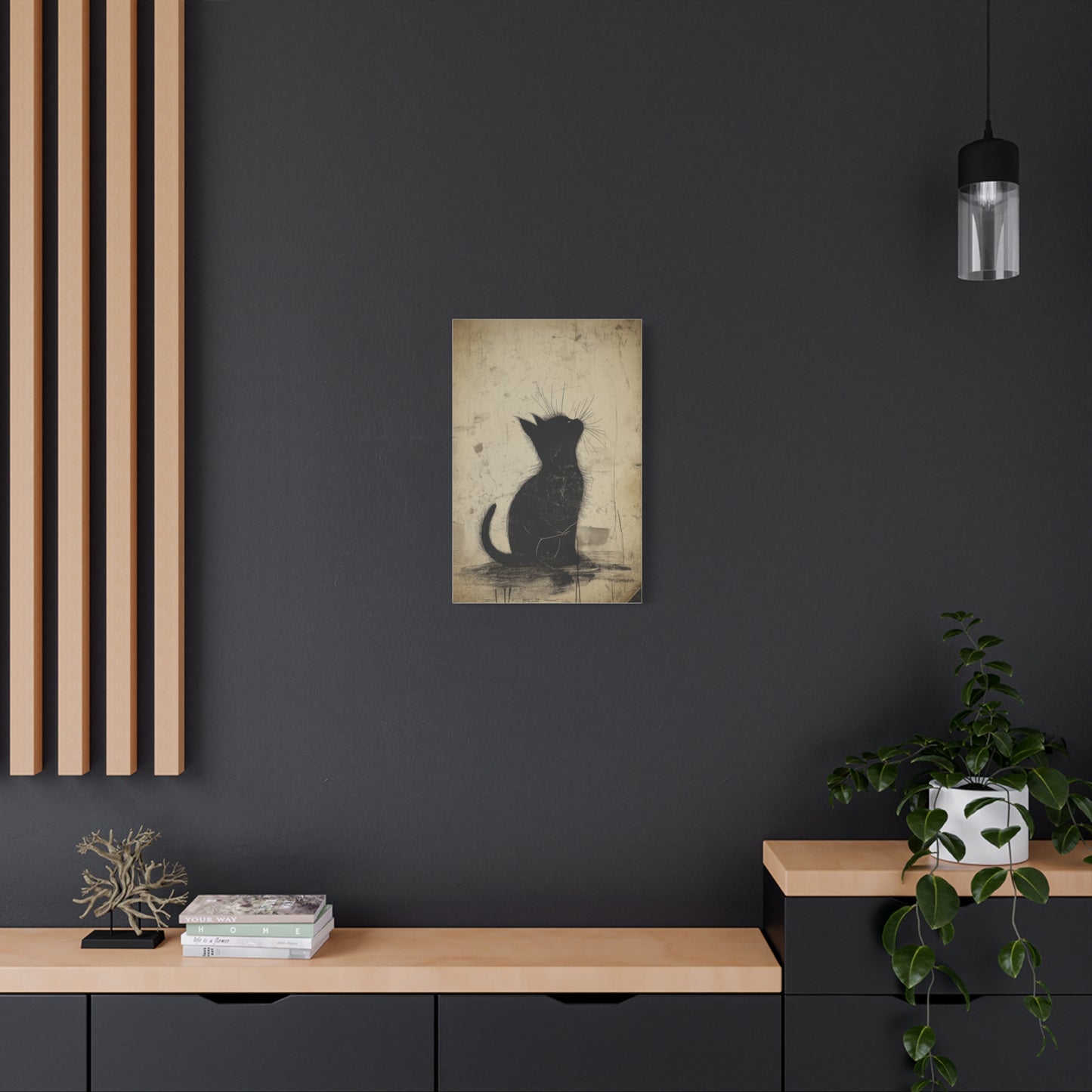 Élégance Féline en Silhouette Vintage
