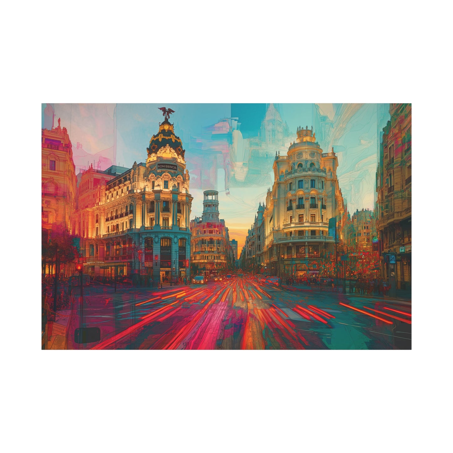 Sérénité Électrique sur la Gran Vía de Madrid
