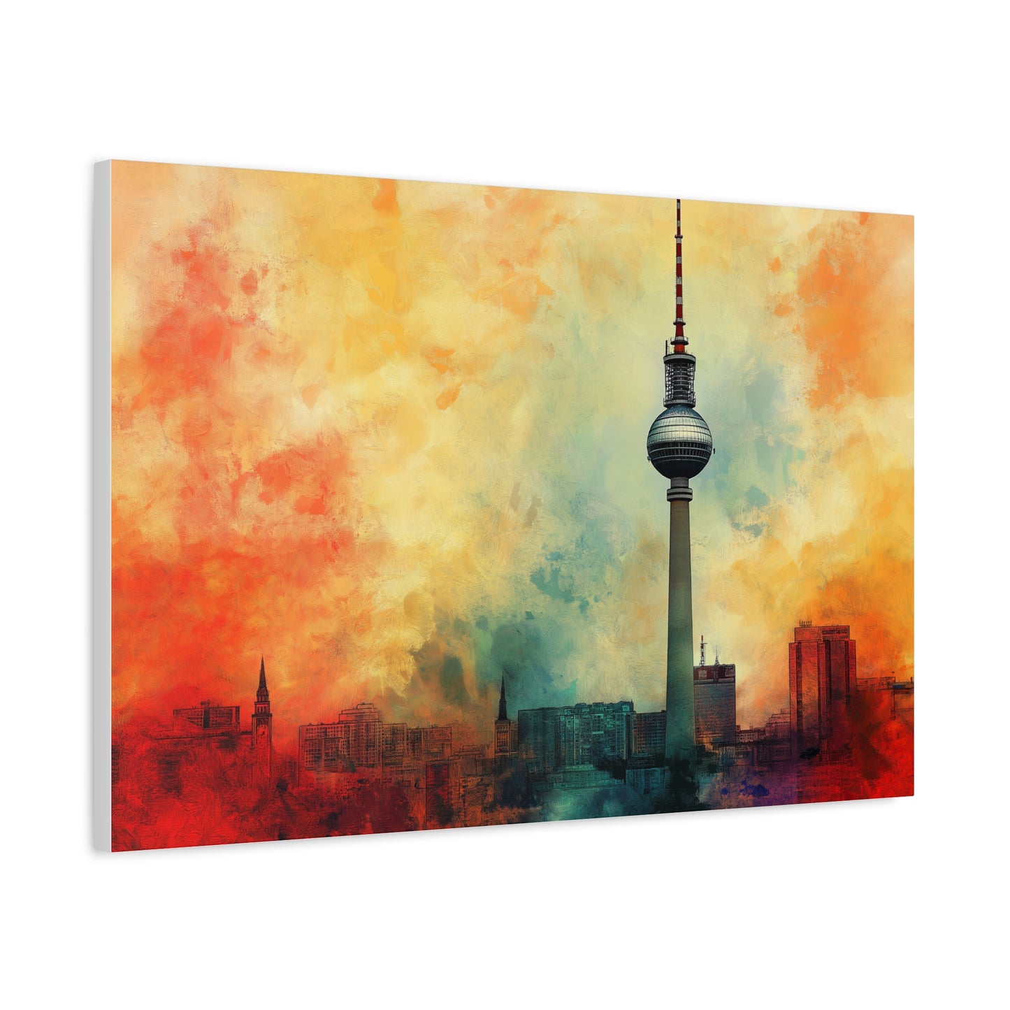 Fernsehturm de Berlin aux Couleurs Vibrantes