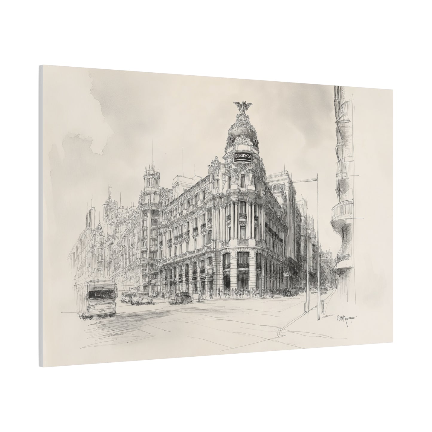 Élégance Architecturale de la Gran Vía de Madrid