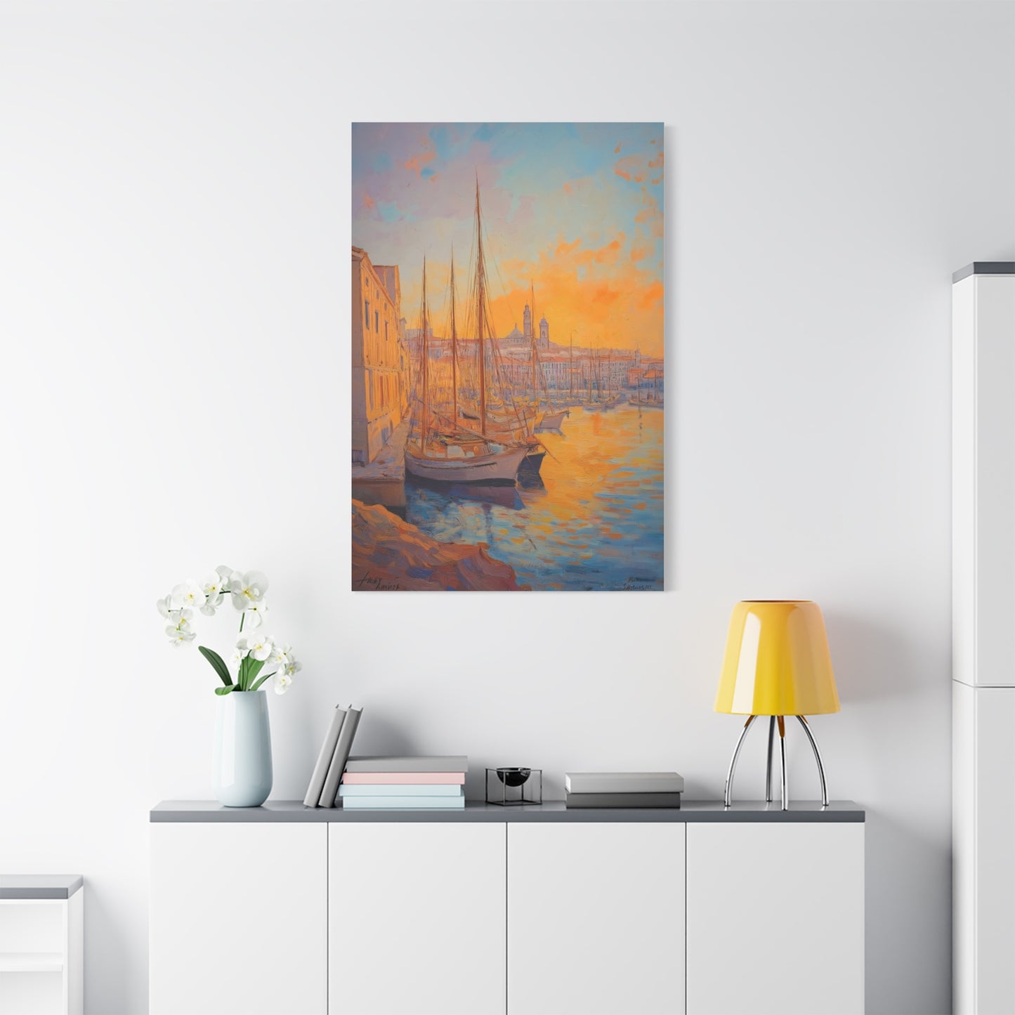 Coucher de Soleil sur le Port Tranquille