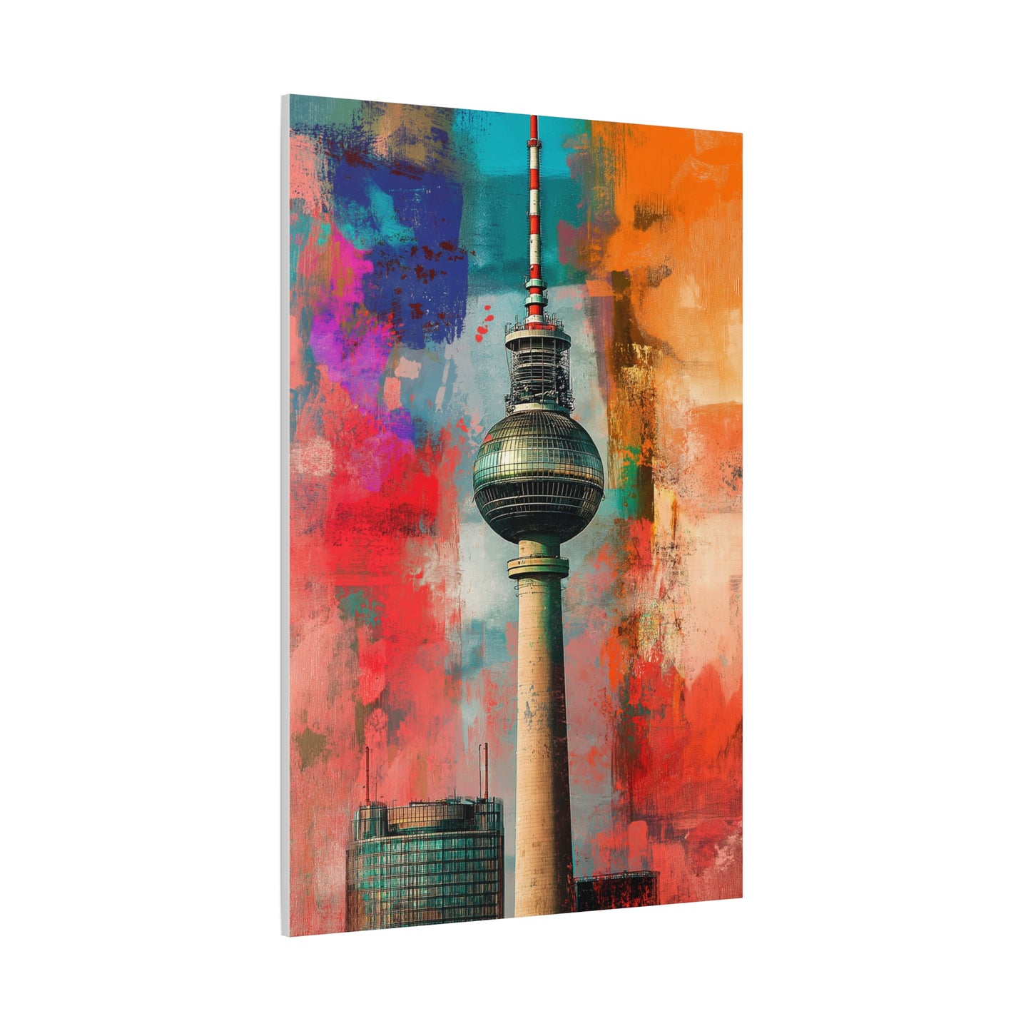 Fernsehturm de Berlin aux Couleurs Urbaines