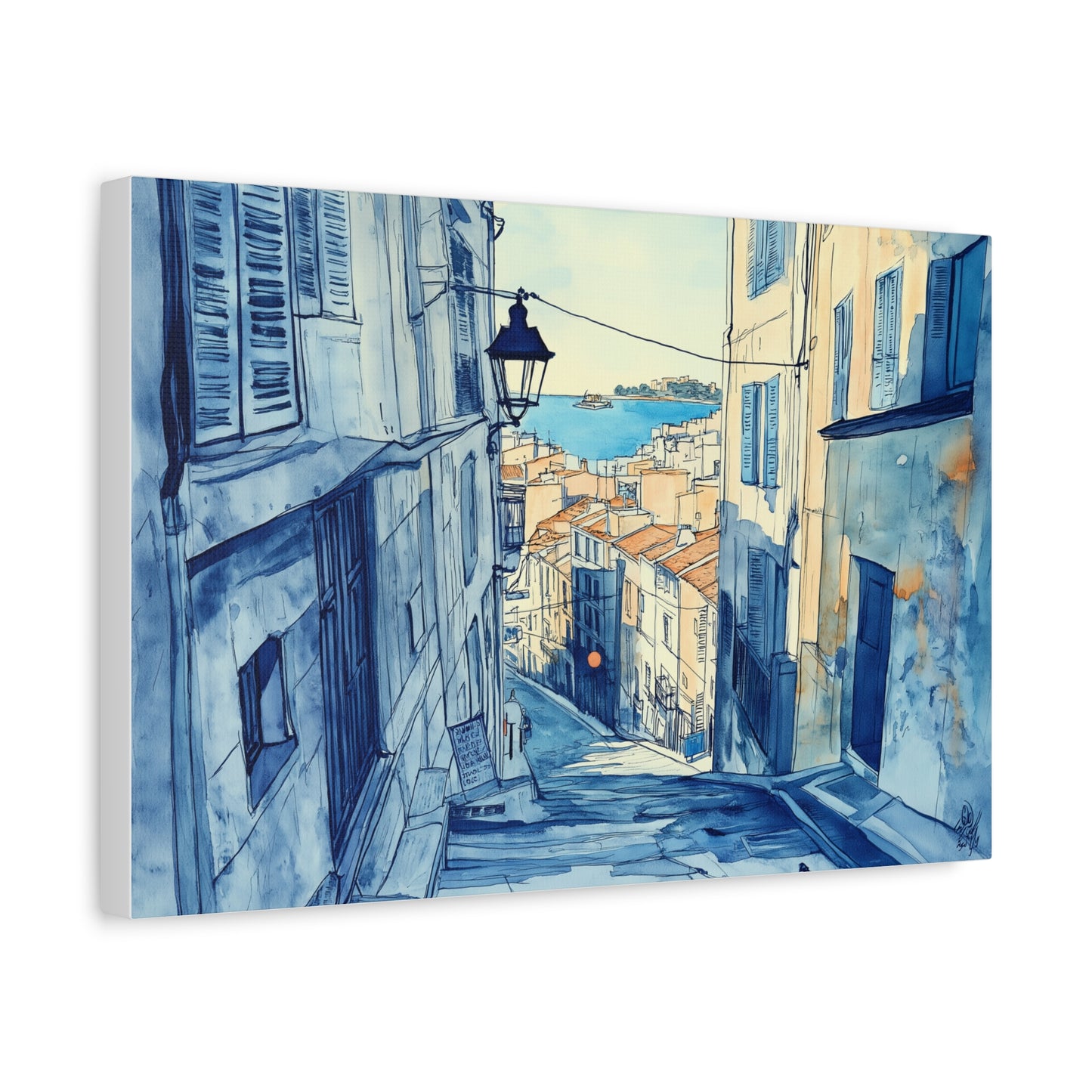 Une Rue du Panier en Aquarelle