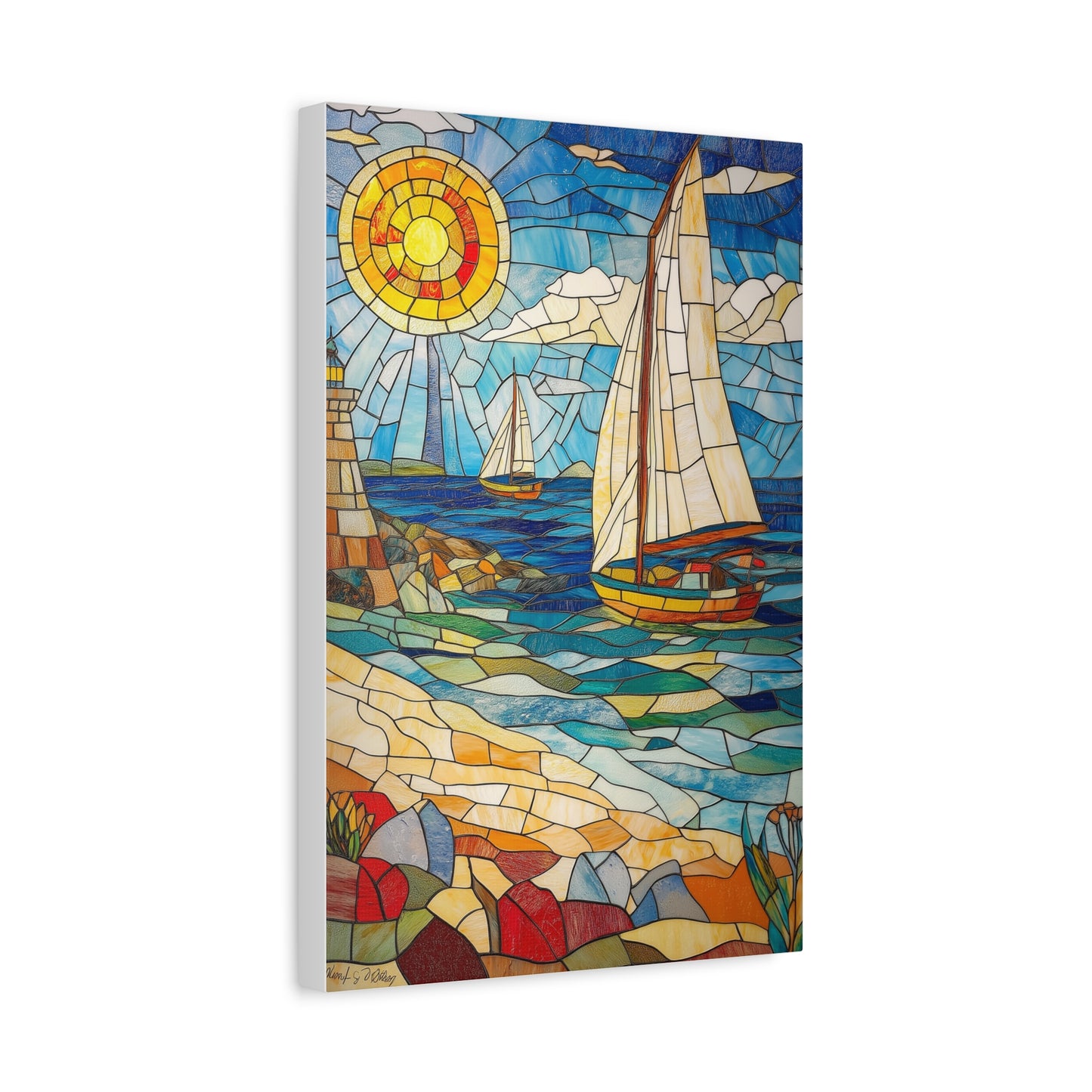 Évasion Marine en Verre Coloré