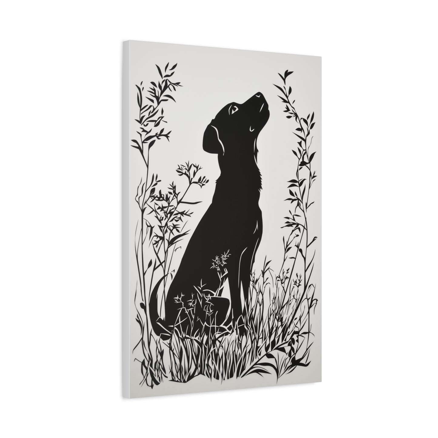 Chien Rêveur dans la Nature Sauvage