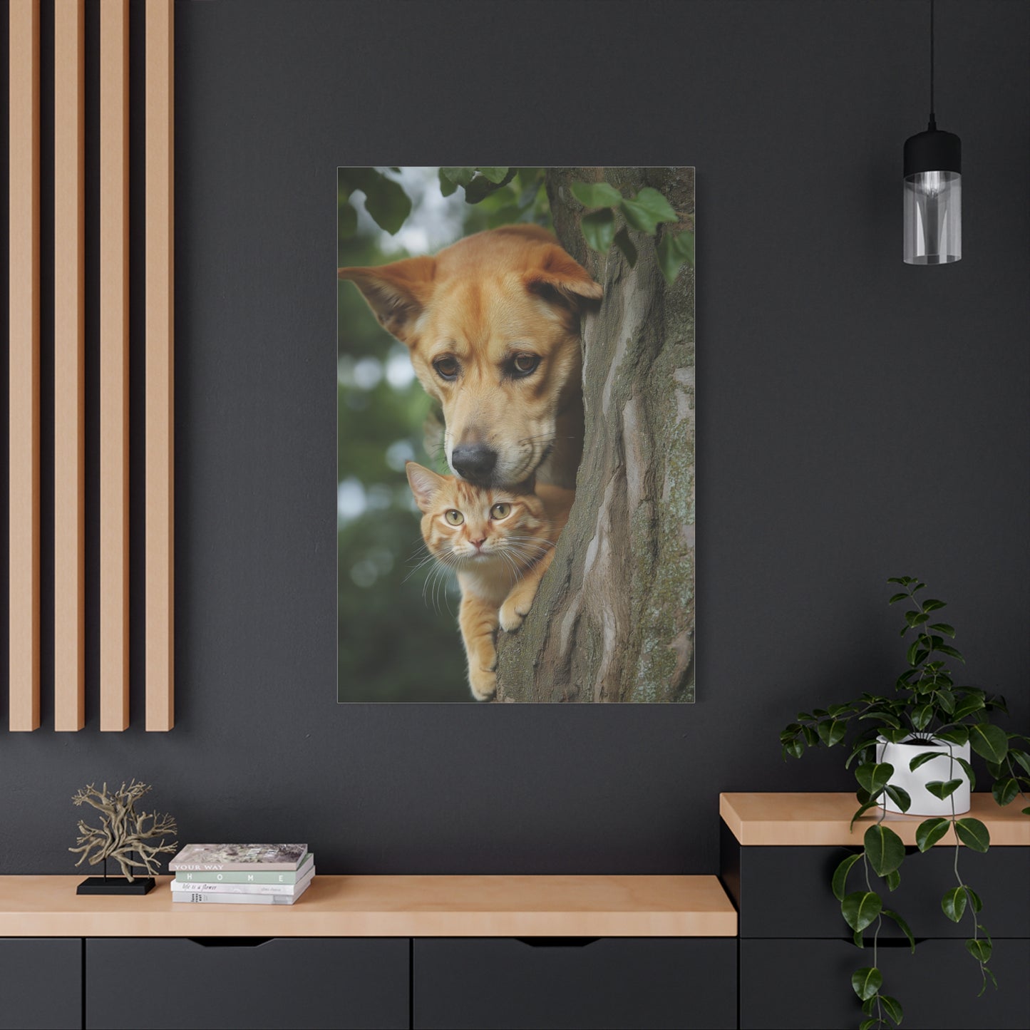 Amitié Inattendue entre Chien et Chat