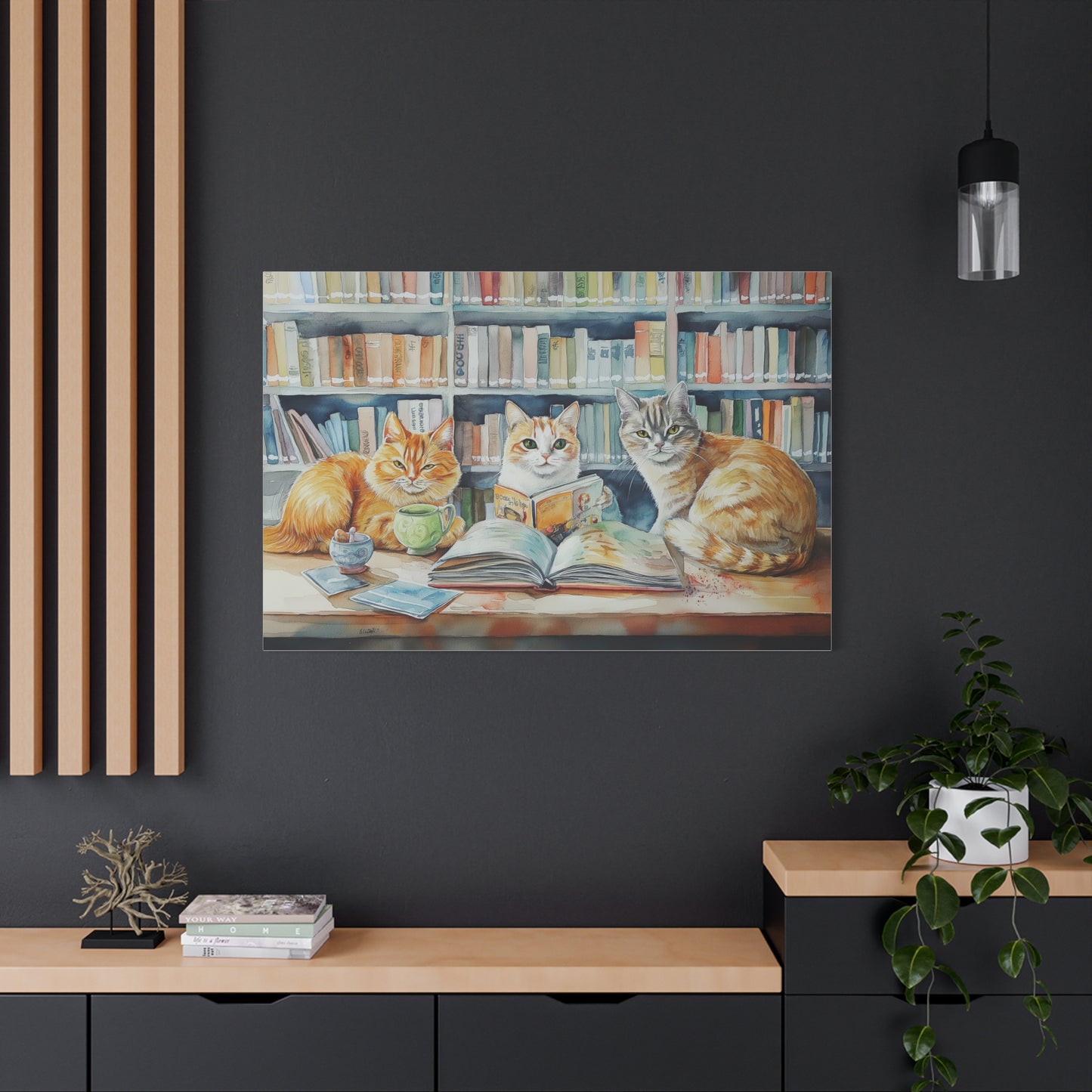 Lecteurs Félins à la Bibliothèque