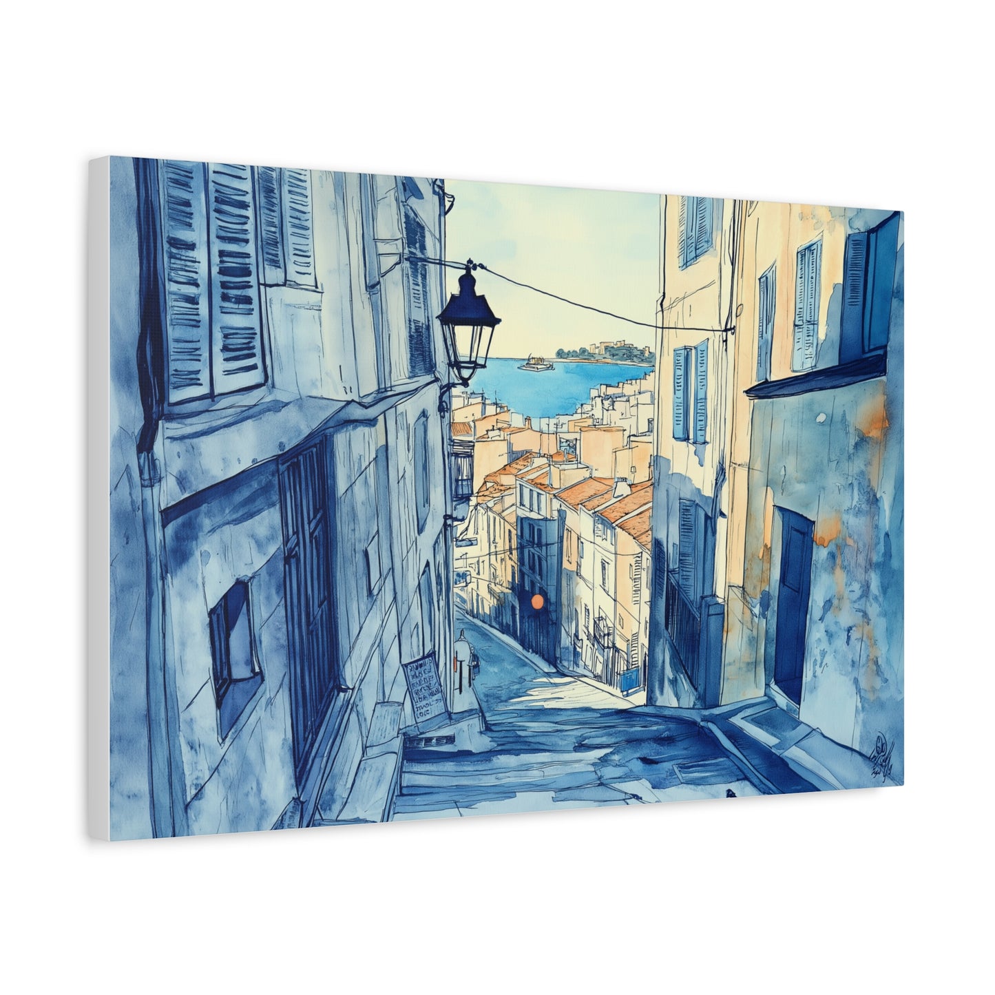 Une Rue du Panier en Aquarelle