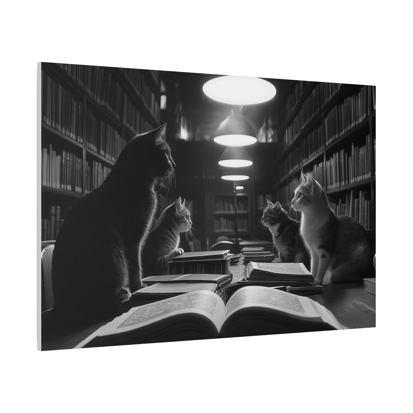 Chuchotements Félins dans la Bibliothèque