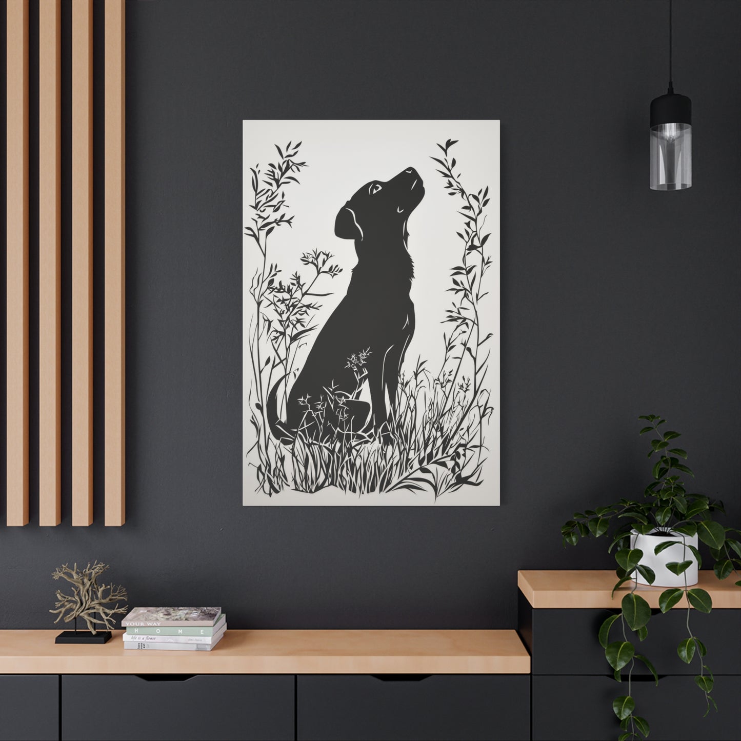 Chien Rêveur dans la Nature Sauvage