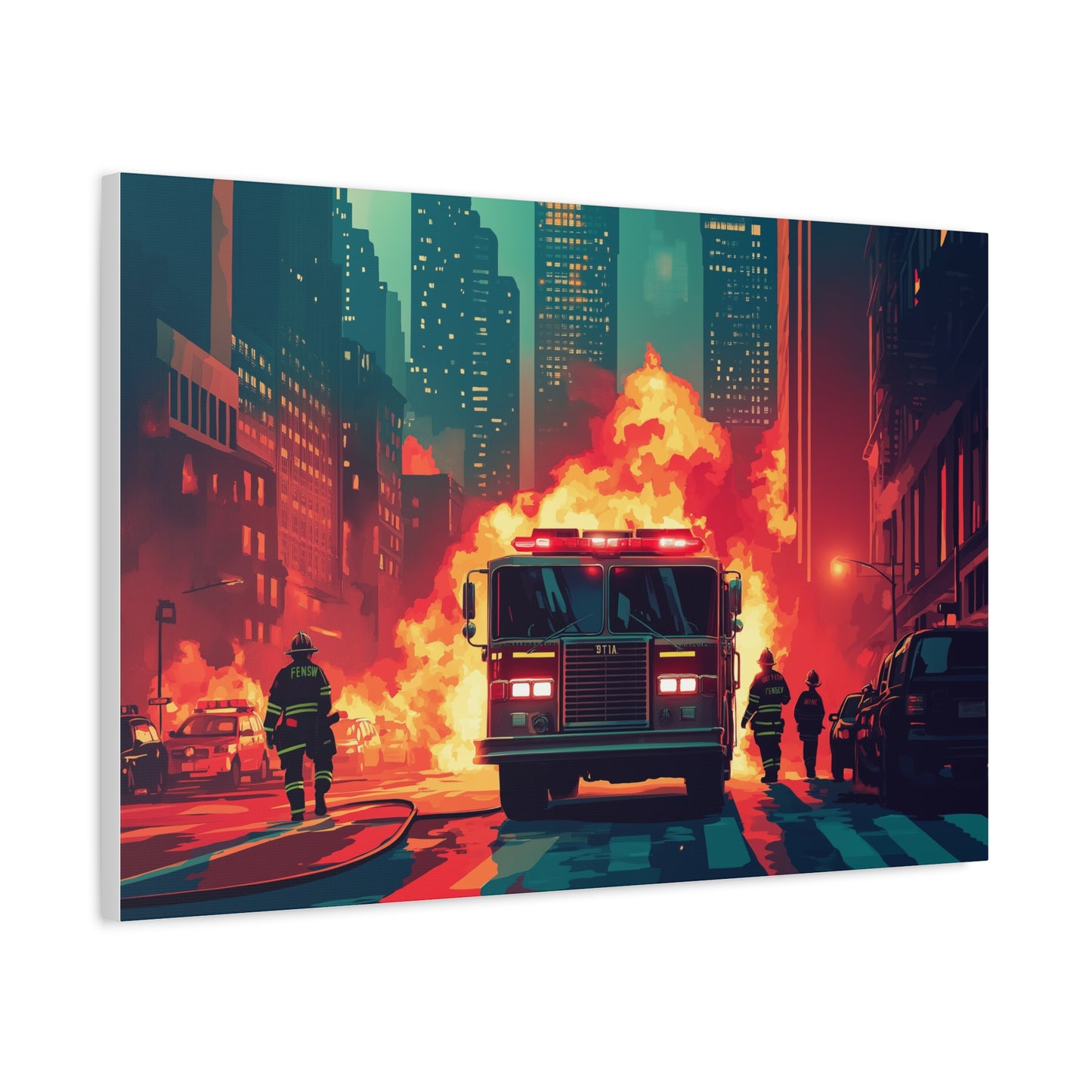 Héroïsme Urbain Flammes et Courage