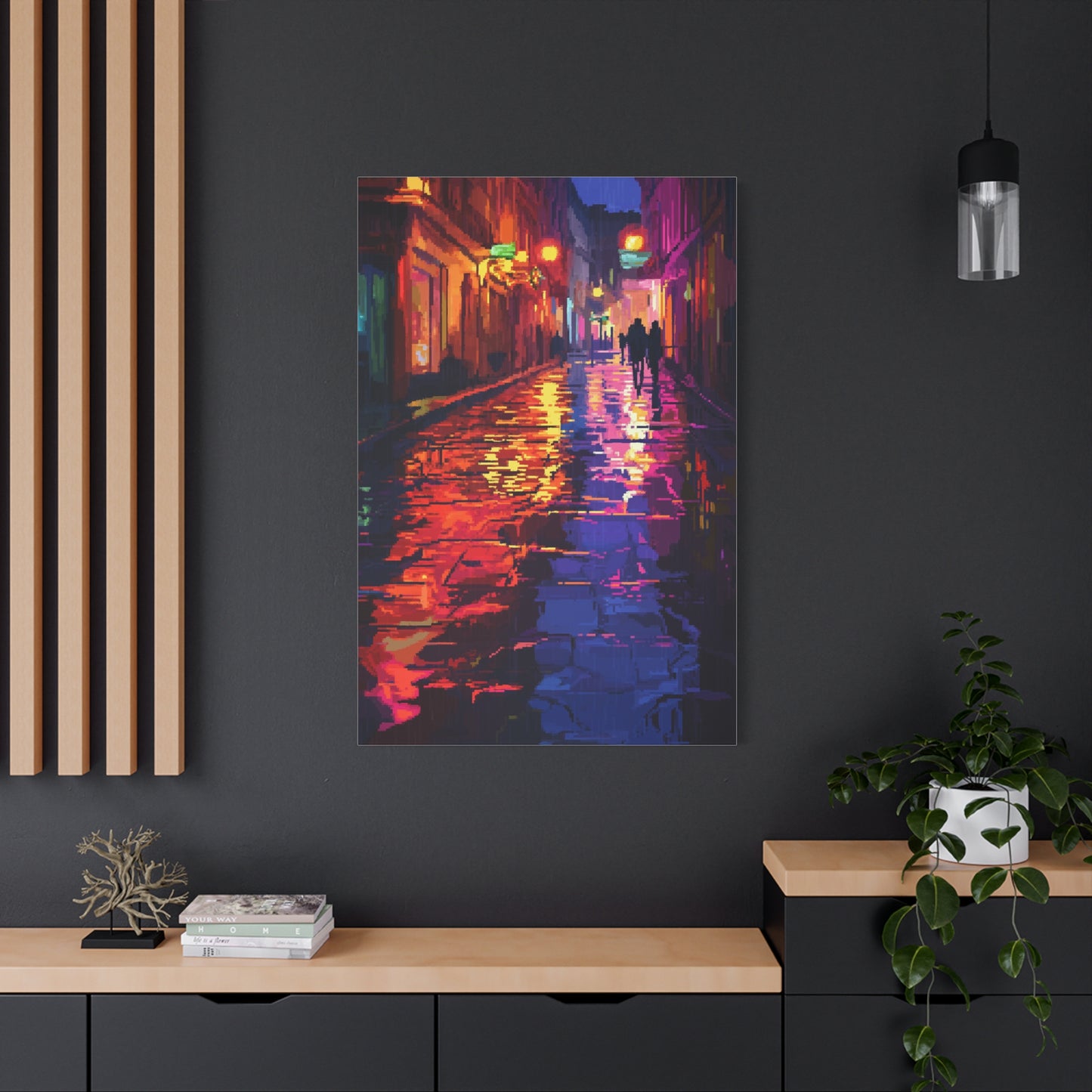 Éclats de Nuit Électrique en Pixels