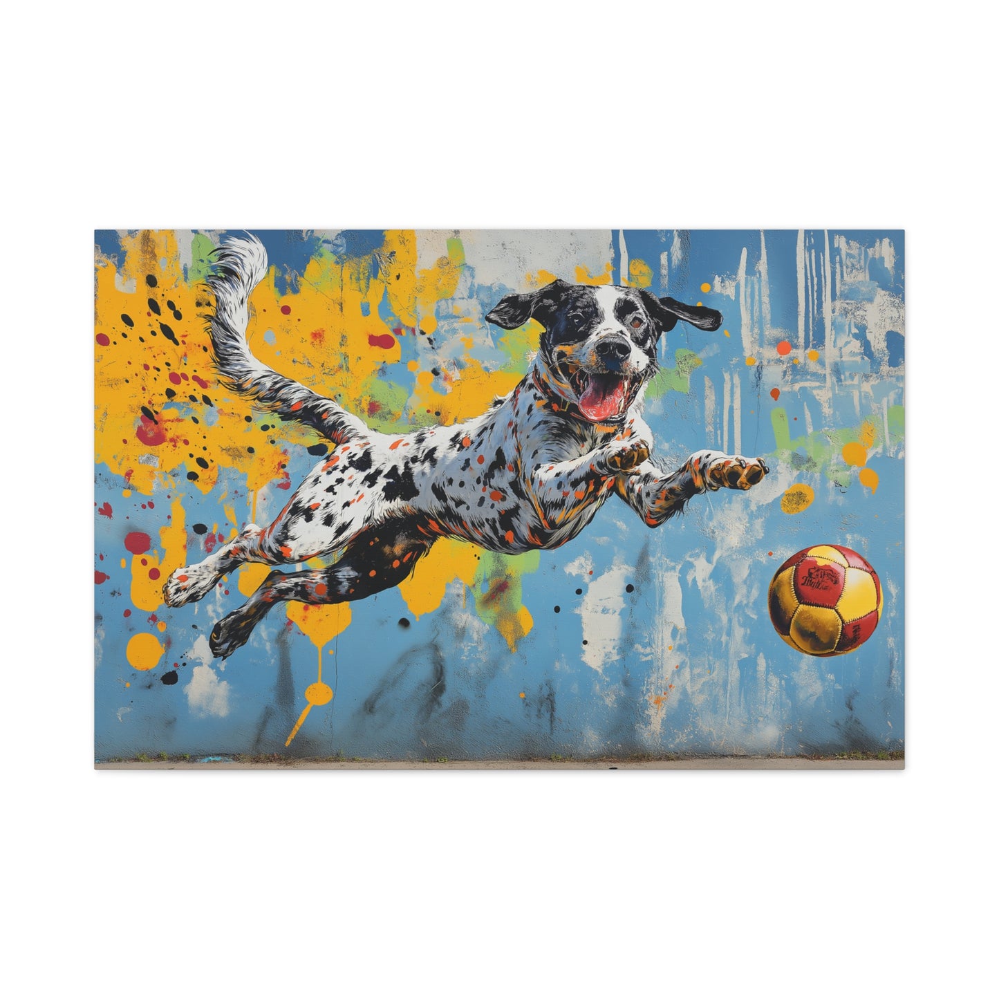 Énergie Canine en Couleurs Explosives