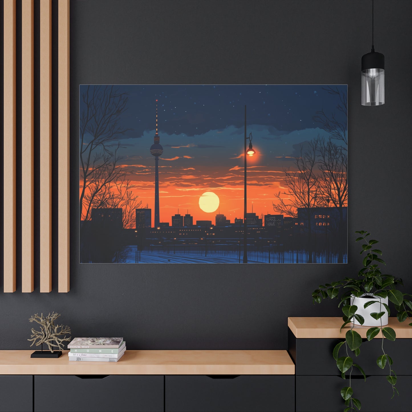 La Fernsehturm de Berlin au Crépuscule