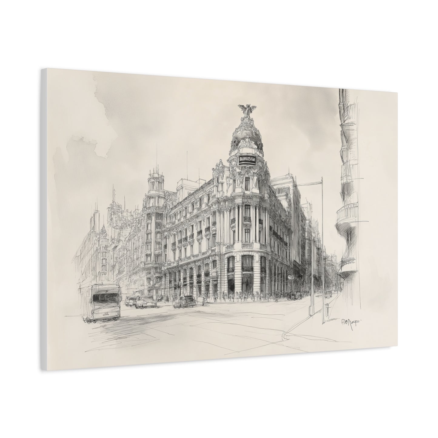 Élégance Architecturale de la Gran Vía de Madrid