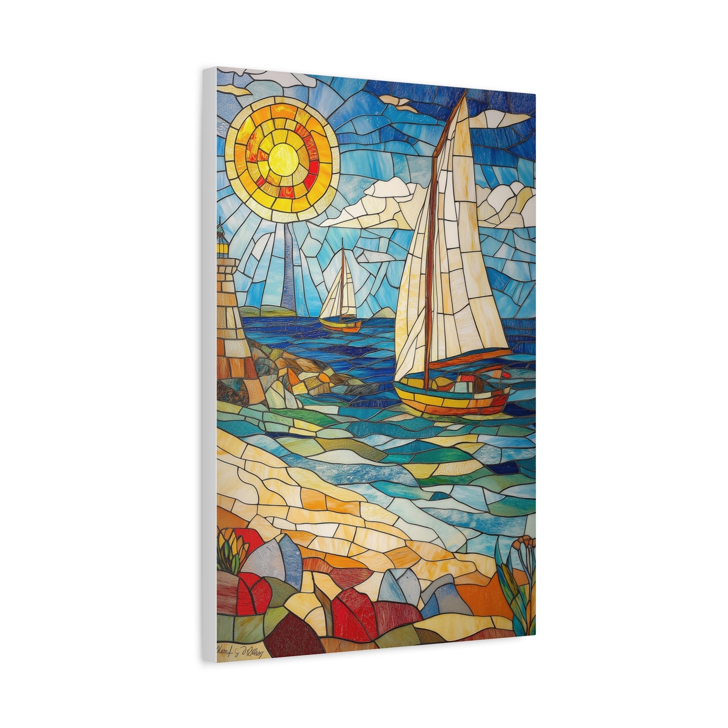Évasion Marine en Verre Coloré