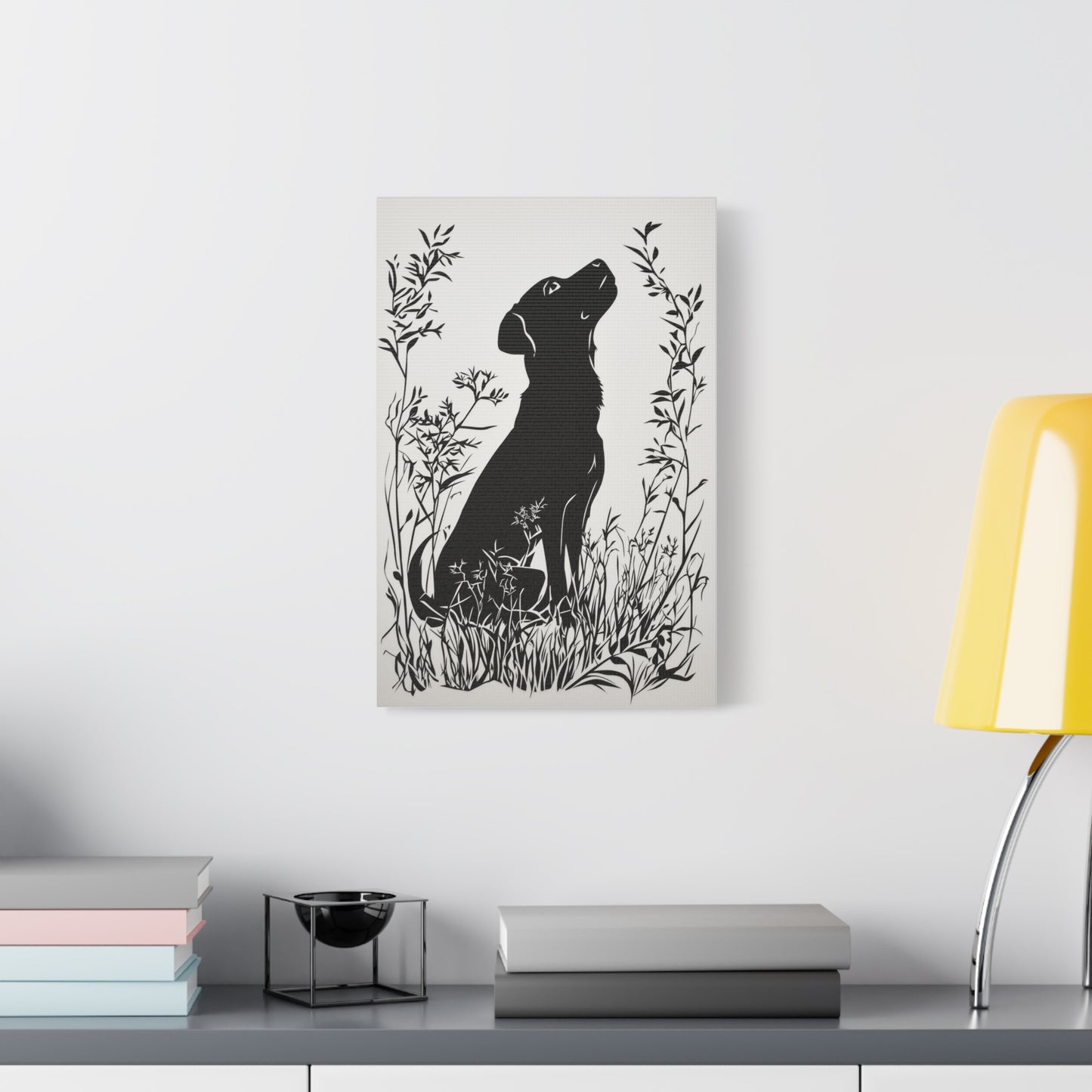 Chien Rêveur dans la Nature Sauvage