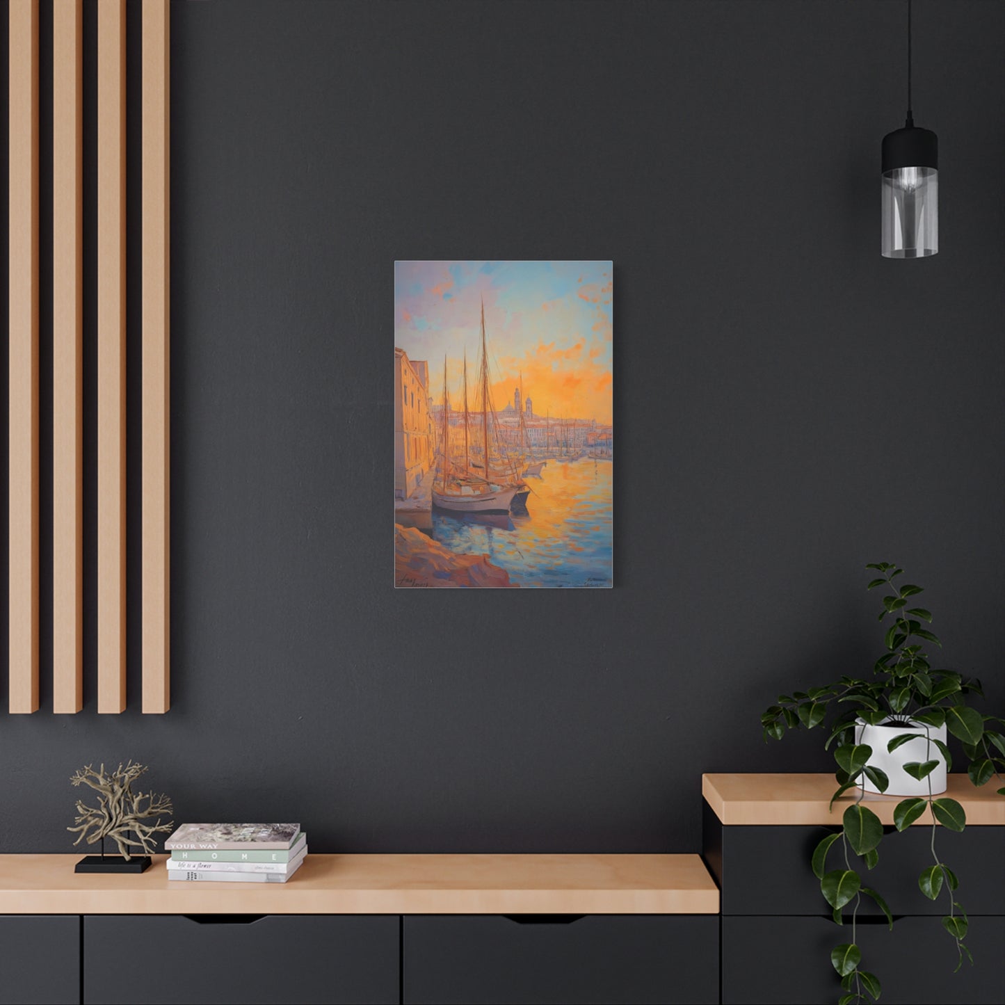 Coucher de Soleil sur le Port Tranquille