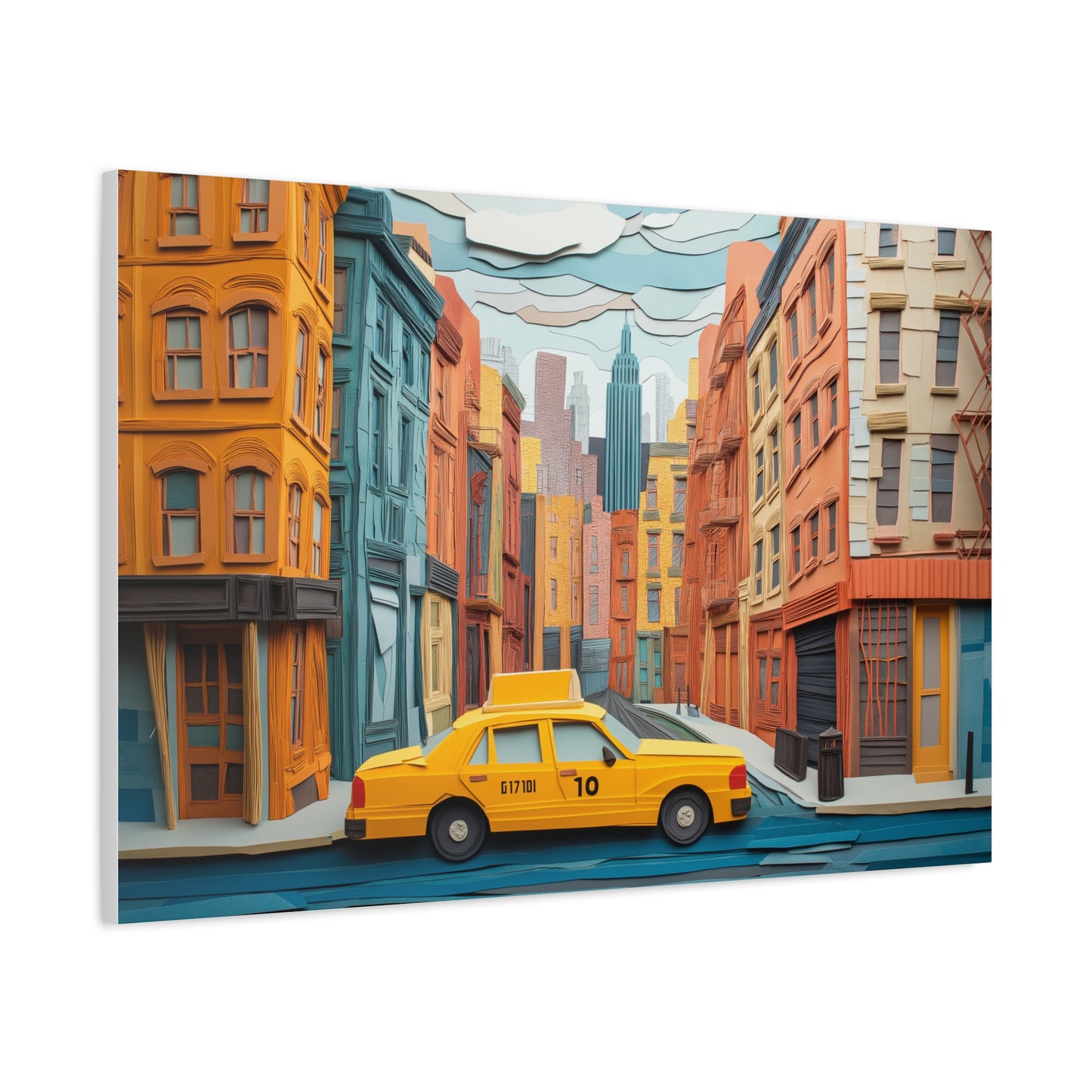 Taxi New Yorkais, Art Urbain Coloré