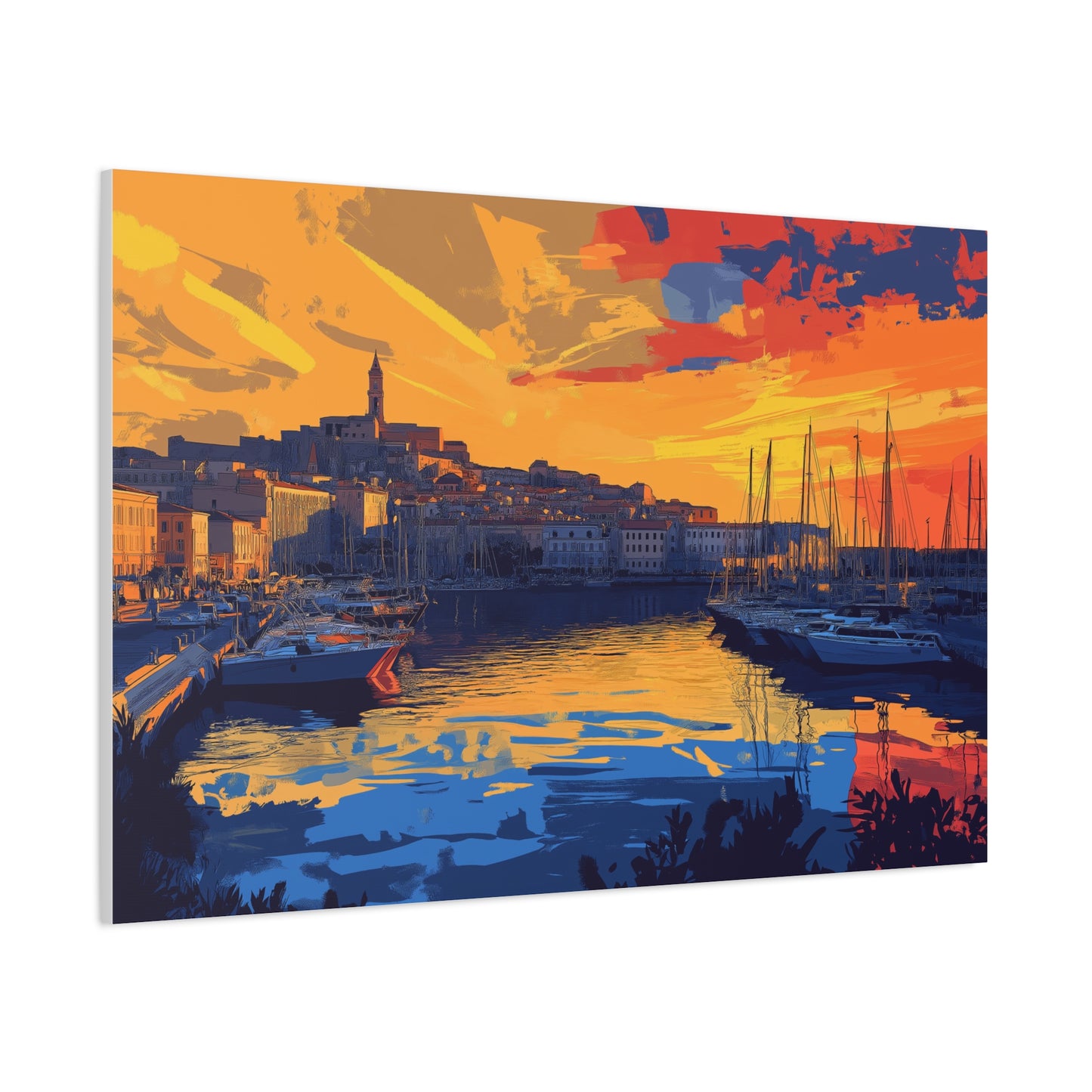 Port au Crépuscule Éclatant