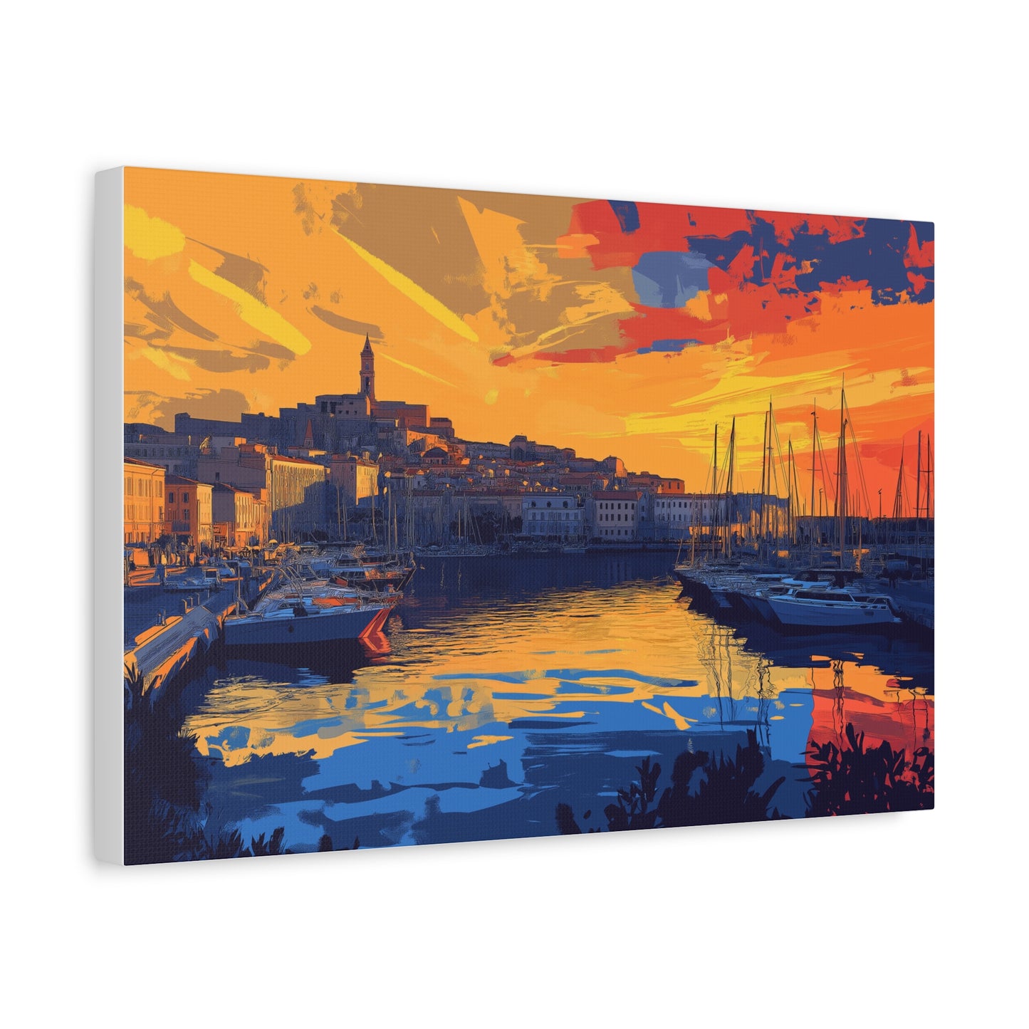 Port au Crépuscule Éclatant