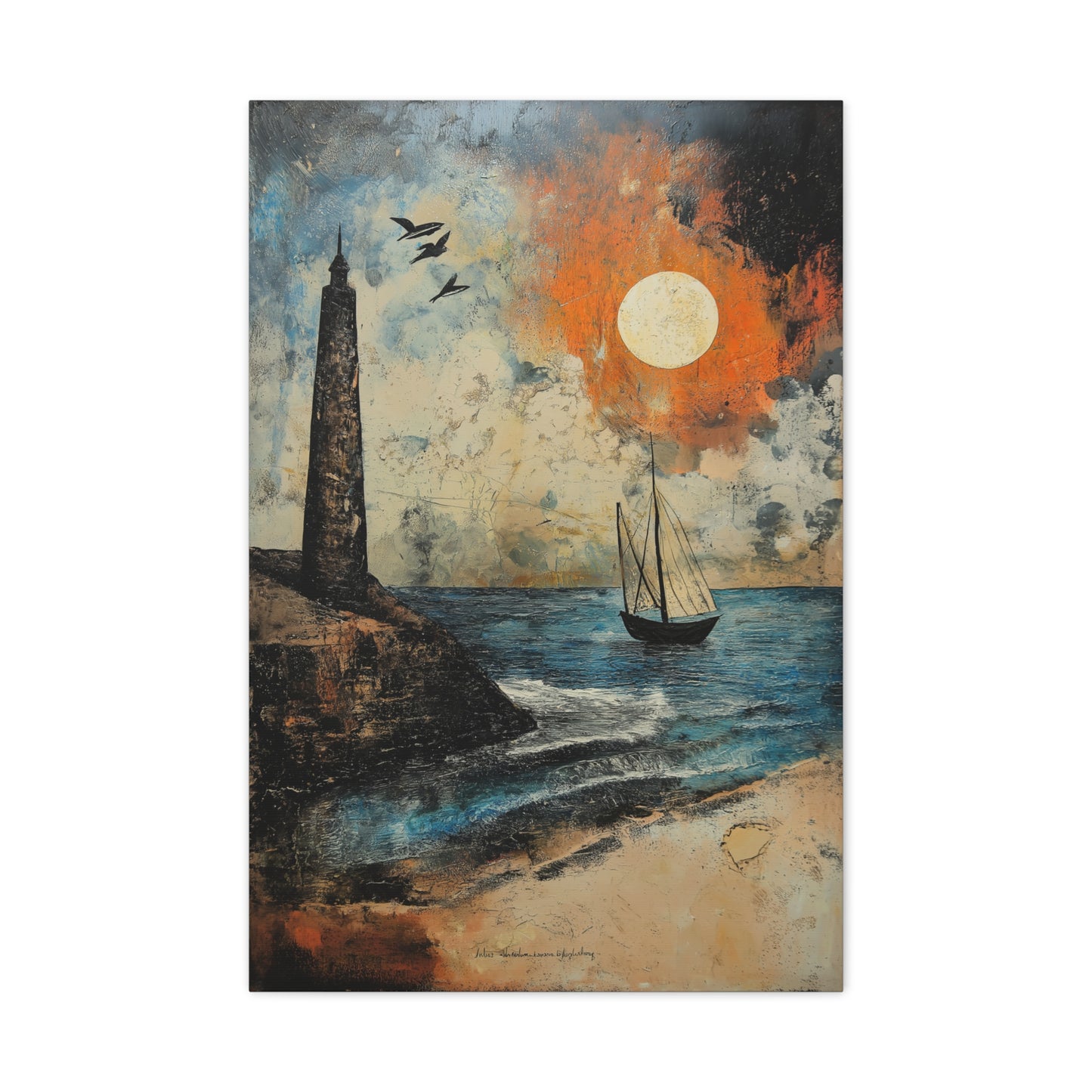 Évasion Crépusculaire au Bord de Mer