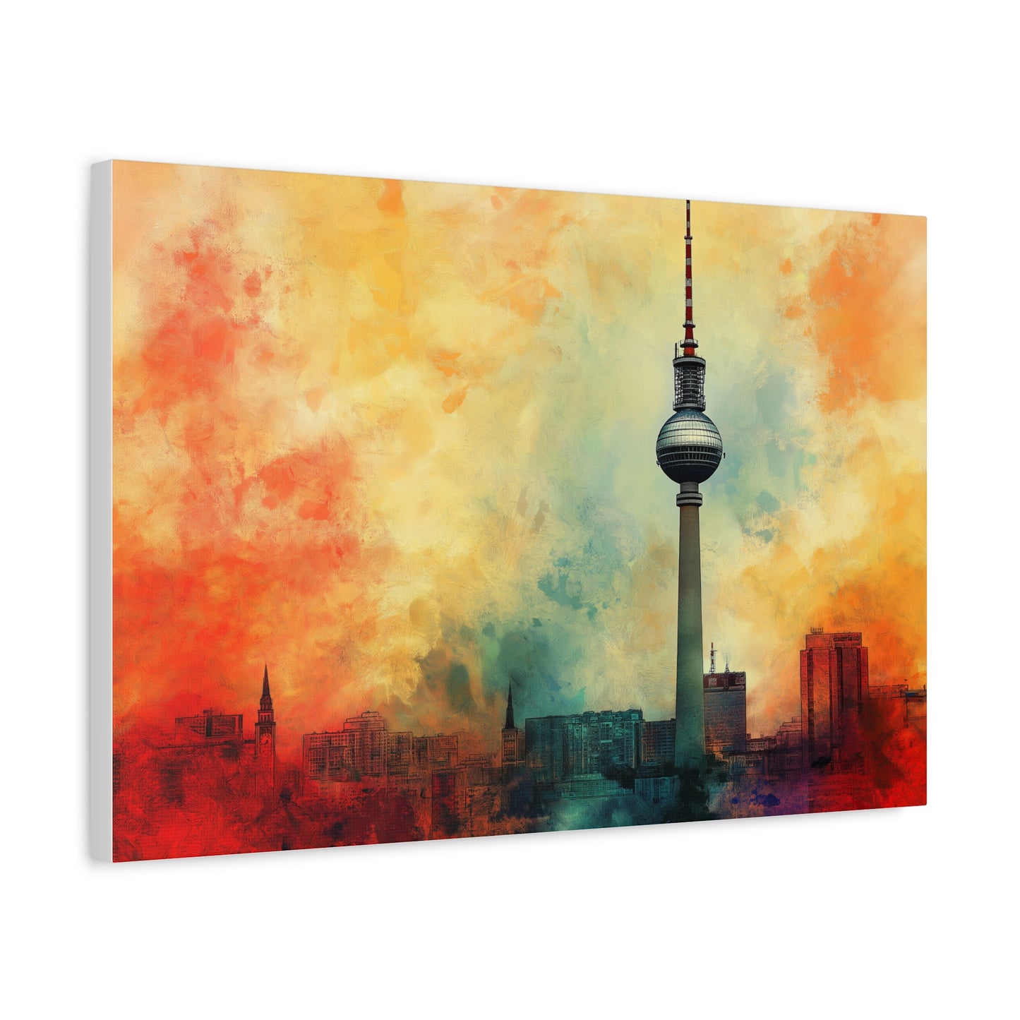 Fernsehturm de Berlin aux Couleurs Vibrantes
